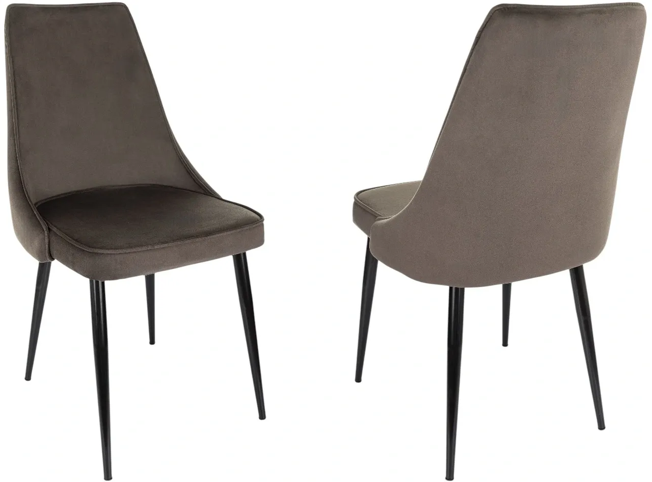 Стул для дома Бюрократ CH-K4_2 комплект 2шт коричневый Holland 74 металл черный на ножках (CH-K4_1/HL74_2)