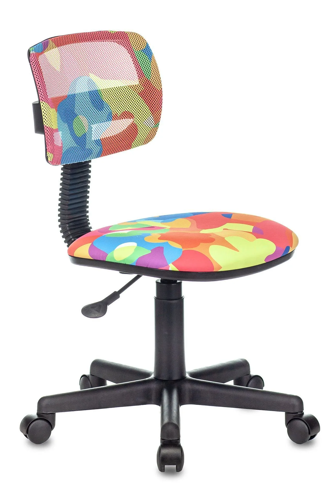 Кресло детское Бюрократ CH-299 мультиколор абстракция сетка/ткань крестов. пластик