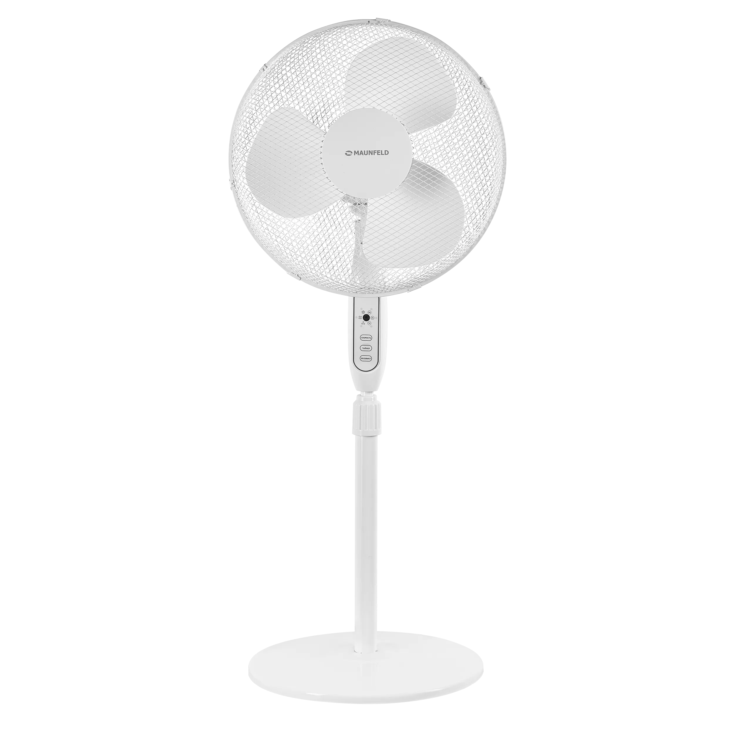 Напольный вентилятор с таймером и пультом MAUNFELD MSF-406WR Белый
