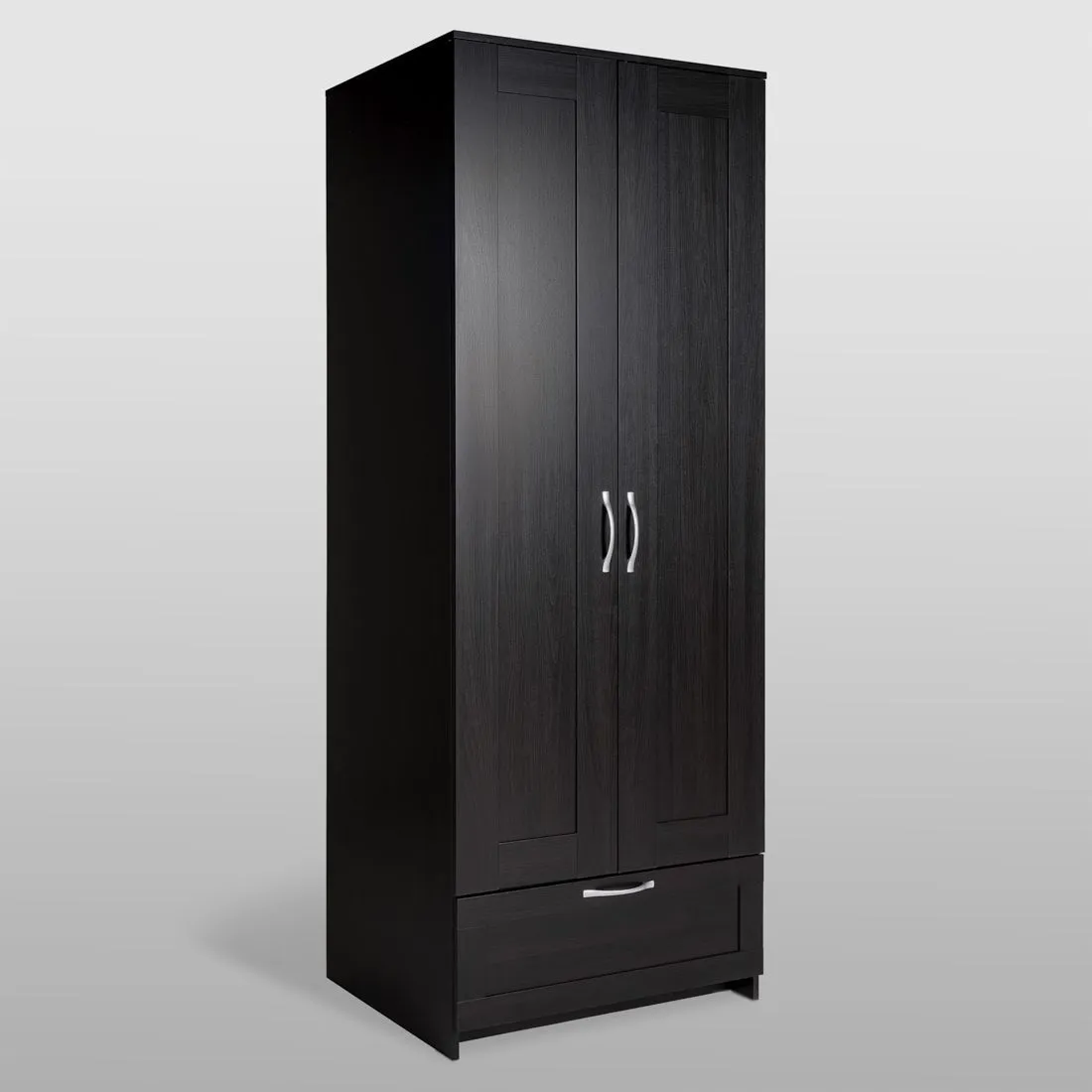 2.02.01.470.5 СИРИУС шкаф 2 двери и 1 ящик 78х59х220 Дуб Венге RU