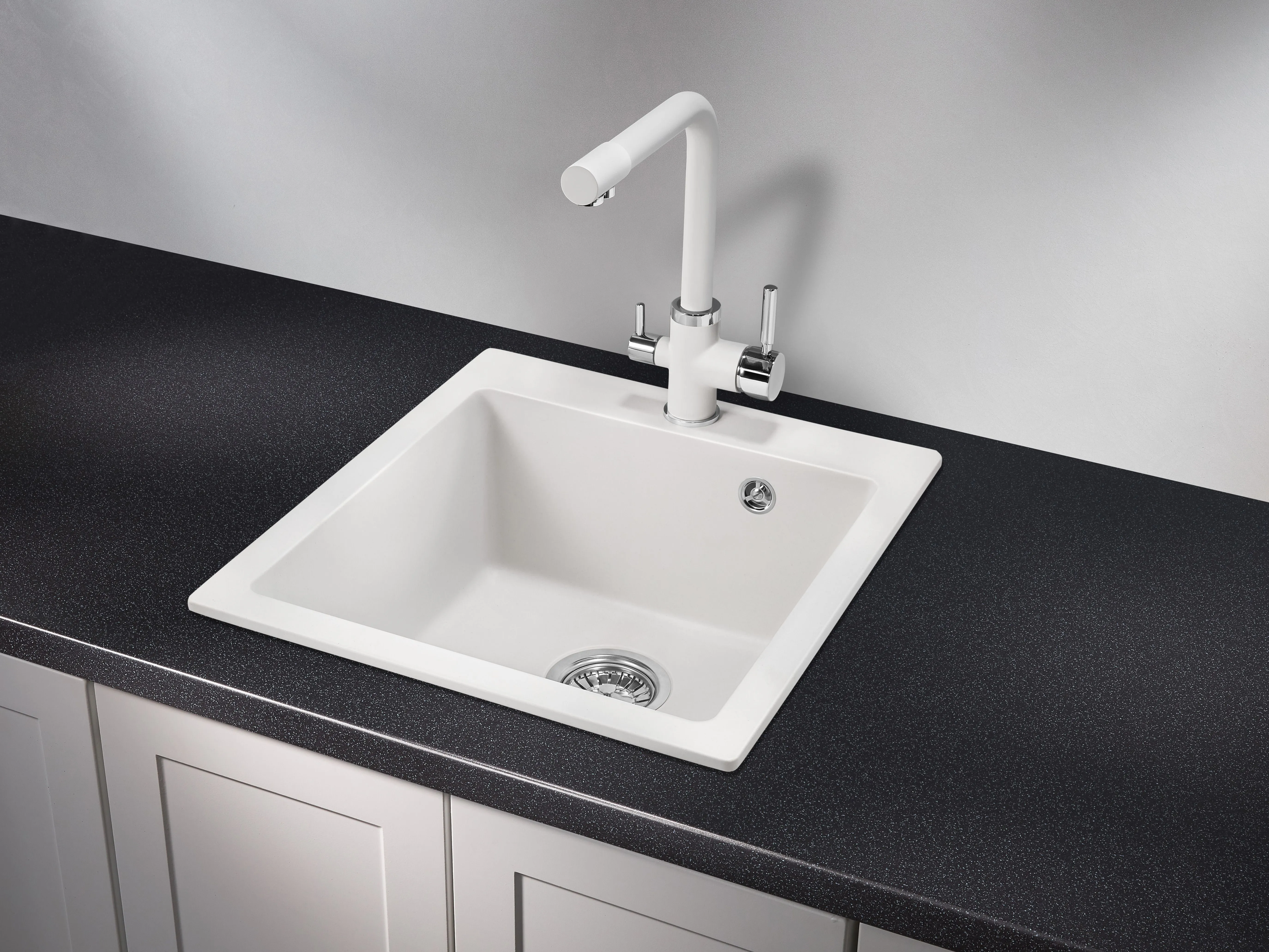 4651, АРКТИК (БЕЛЫЙ), кухонная мойка, кварц