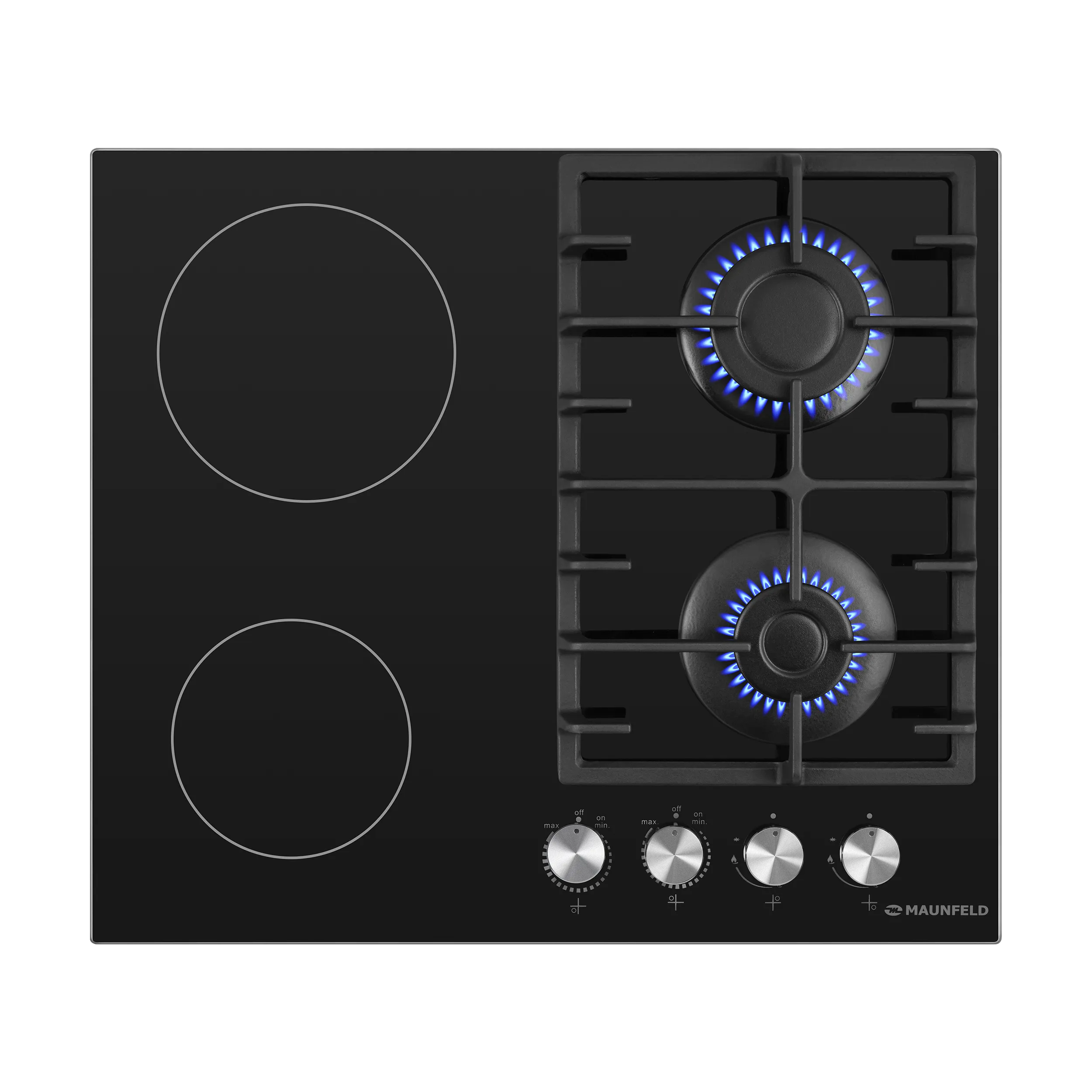 Комбинированная варочная панель MAUNFELD EEHG.642VC.3CB/KG Черный