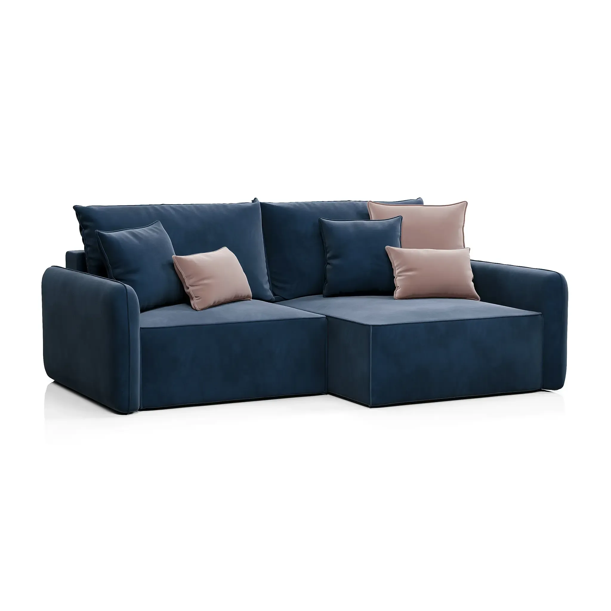 ПОРТЛЕНД Диван угловой синий