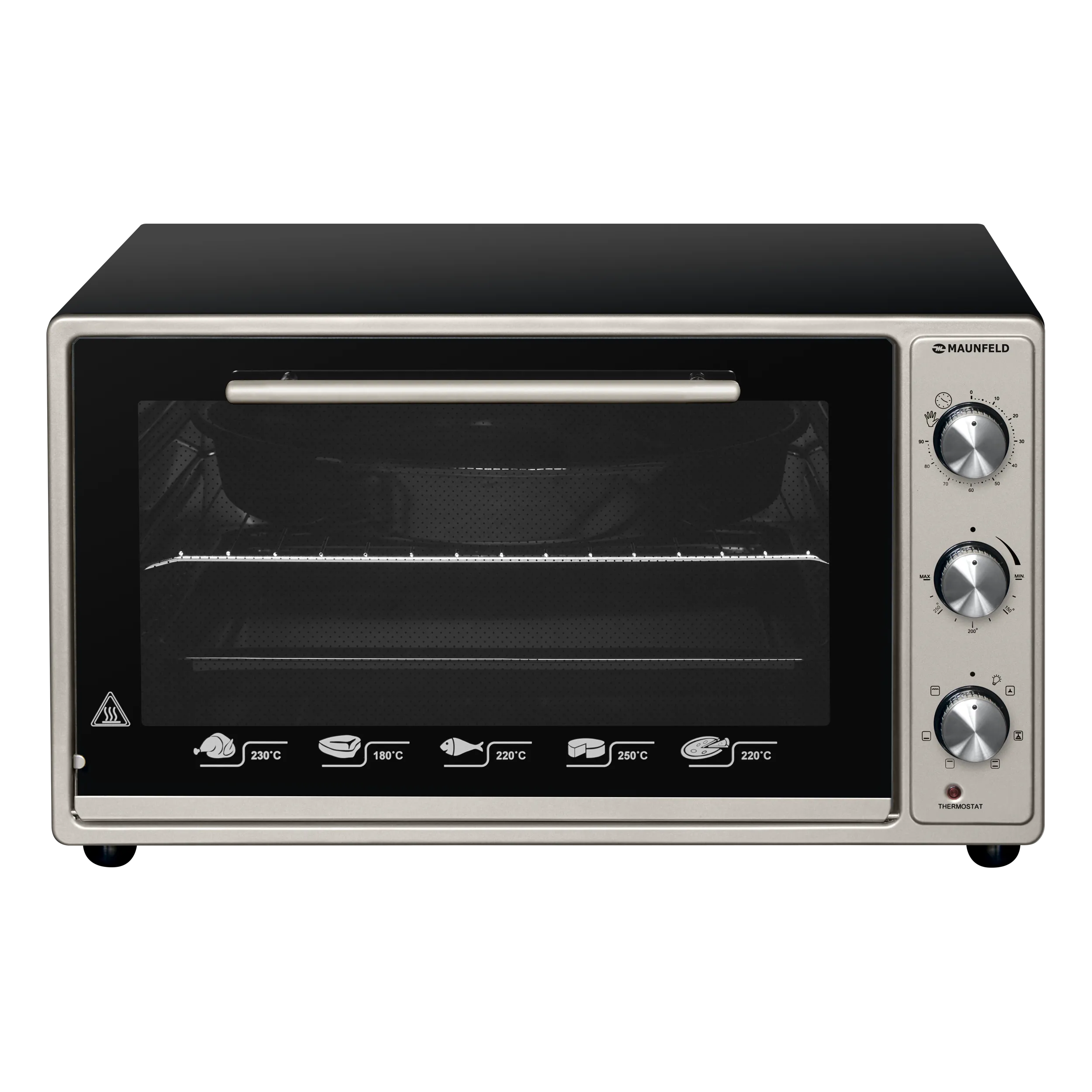 Мини-печь MAUNFELD CEMOA.456.S1 Нержавеющая сталь
