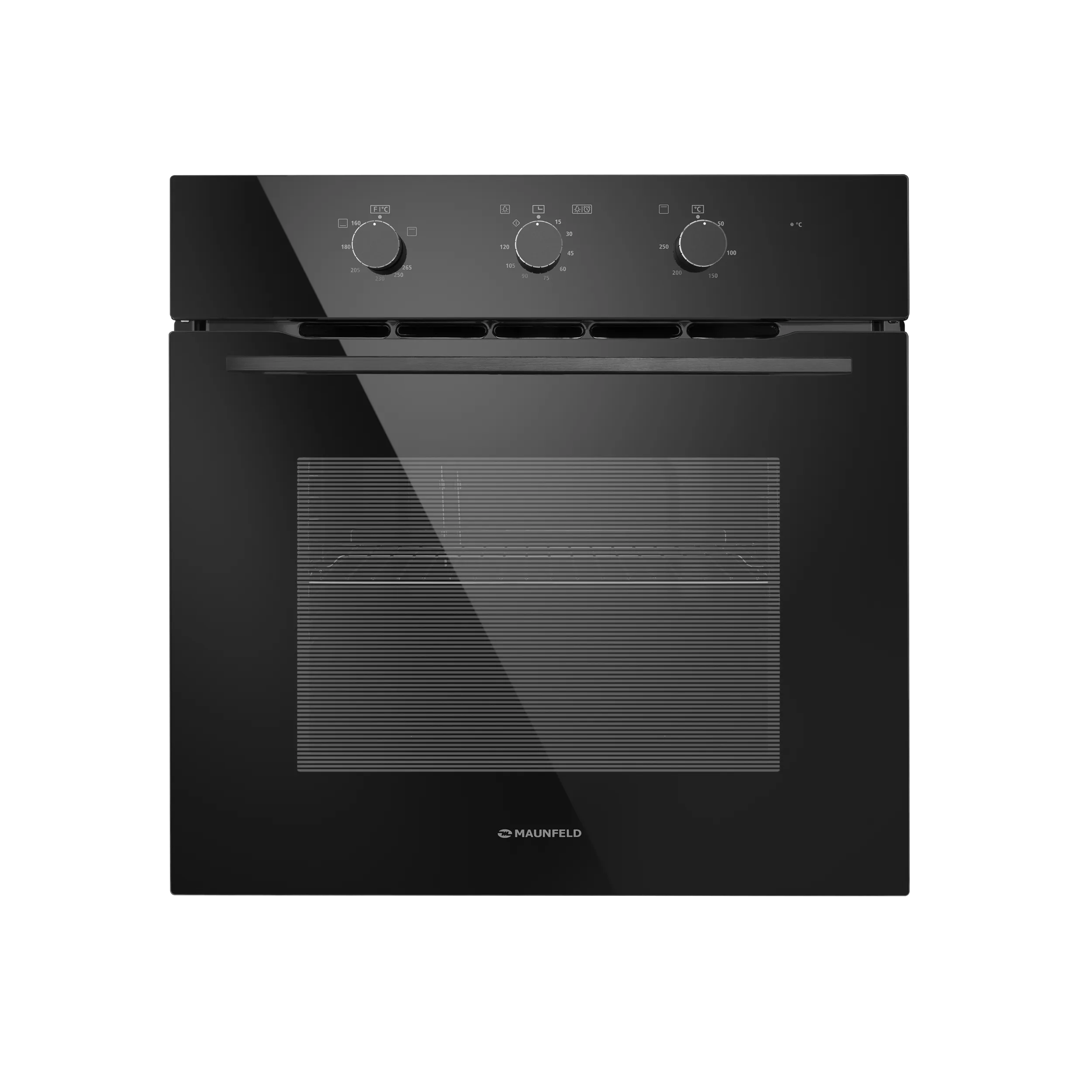 Шкаф духовой газовый с электрическим грилем MAUNFELD MOGS703B2 Черный