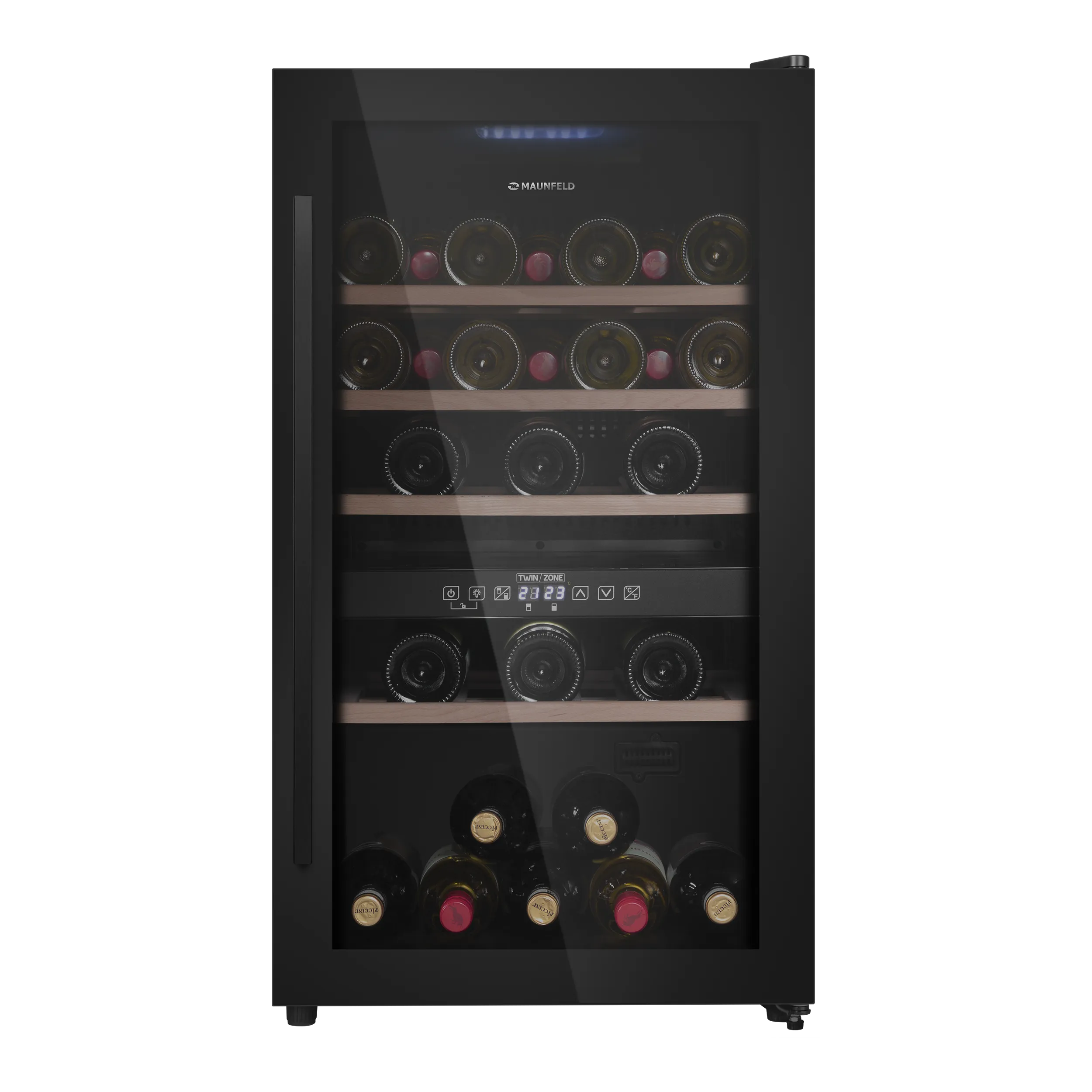 Винный шкаф MAUNFELD MFWC-124D49 Черный