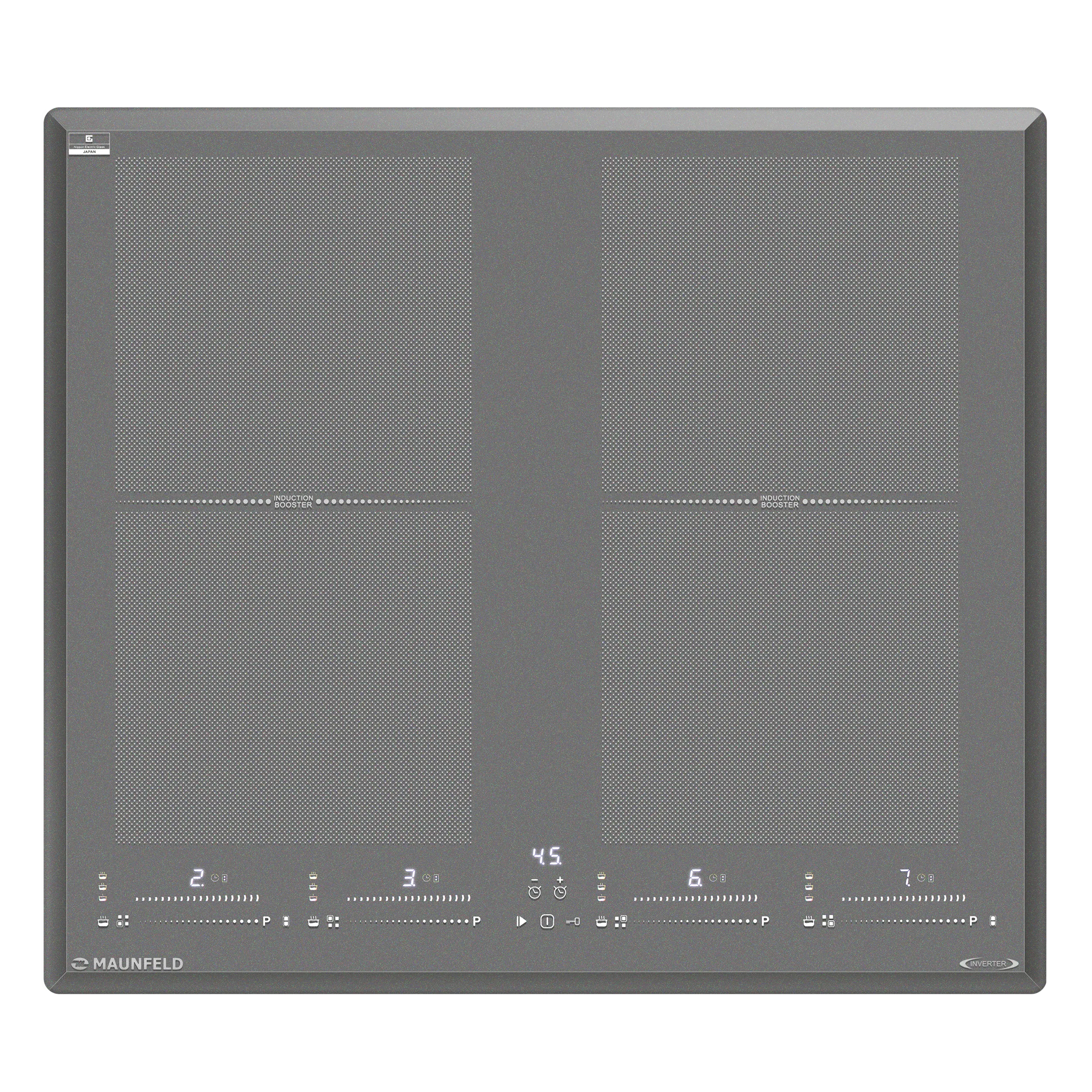 Индукционная варочная панель MAUNFELD CVI594SF2 Inverter Серый