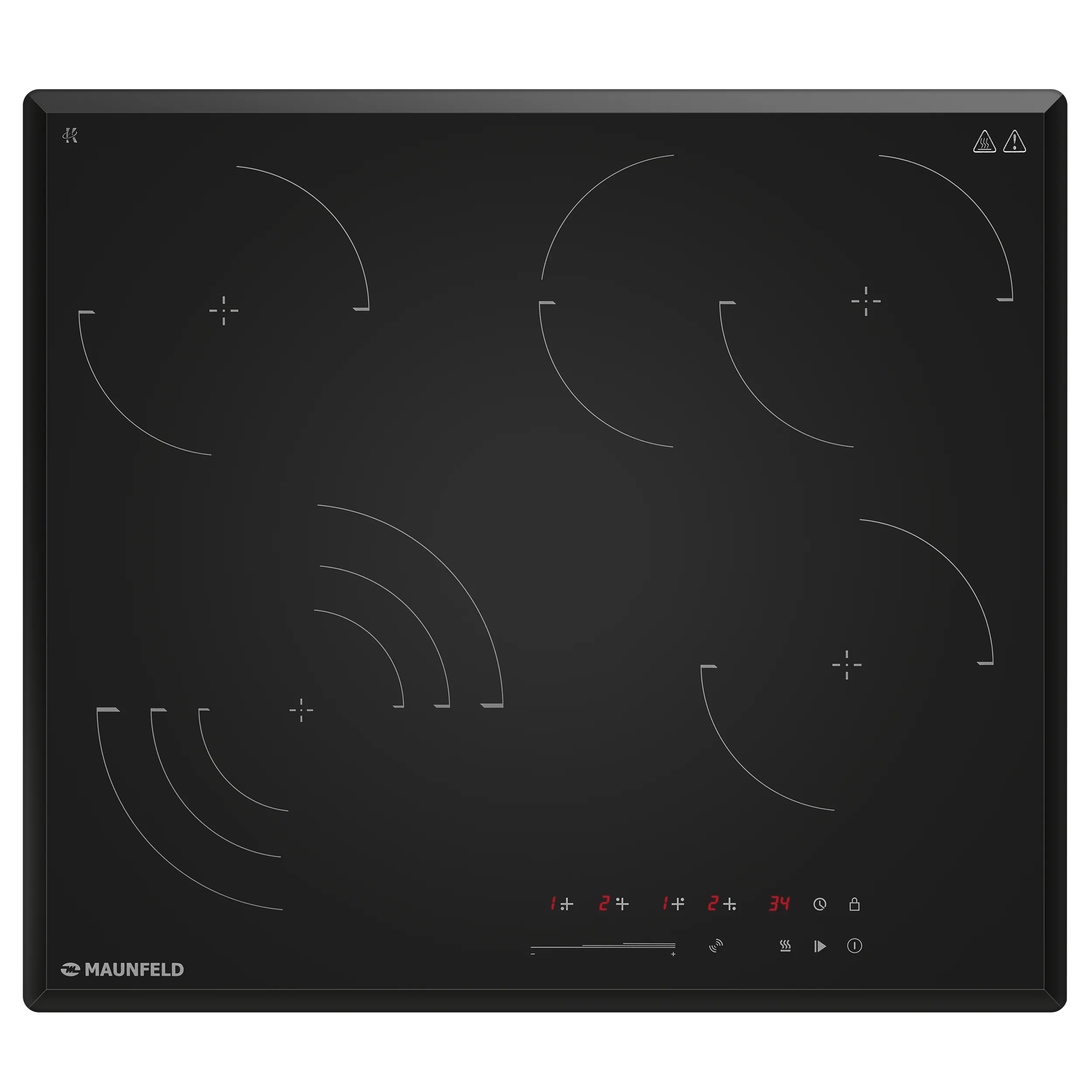 Электрическая варочная панель MAUNFELD CVCE594SSMDBK LUX Черный