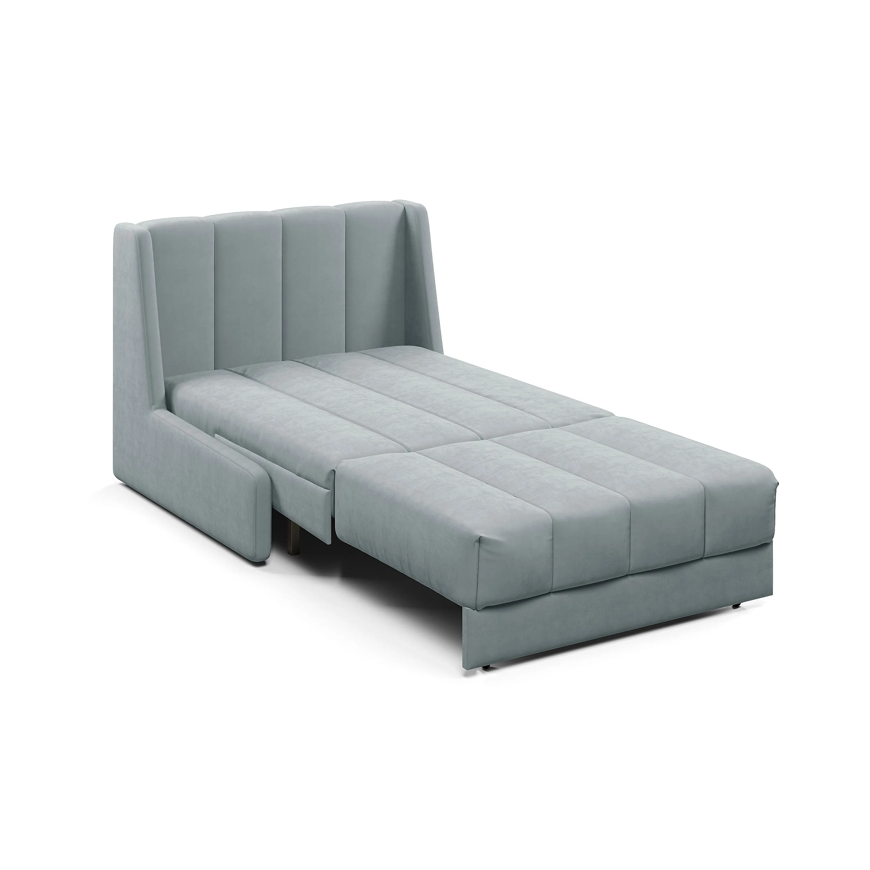 ВЕНЕЦИЯ Складная кровать светло-серая, 125