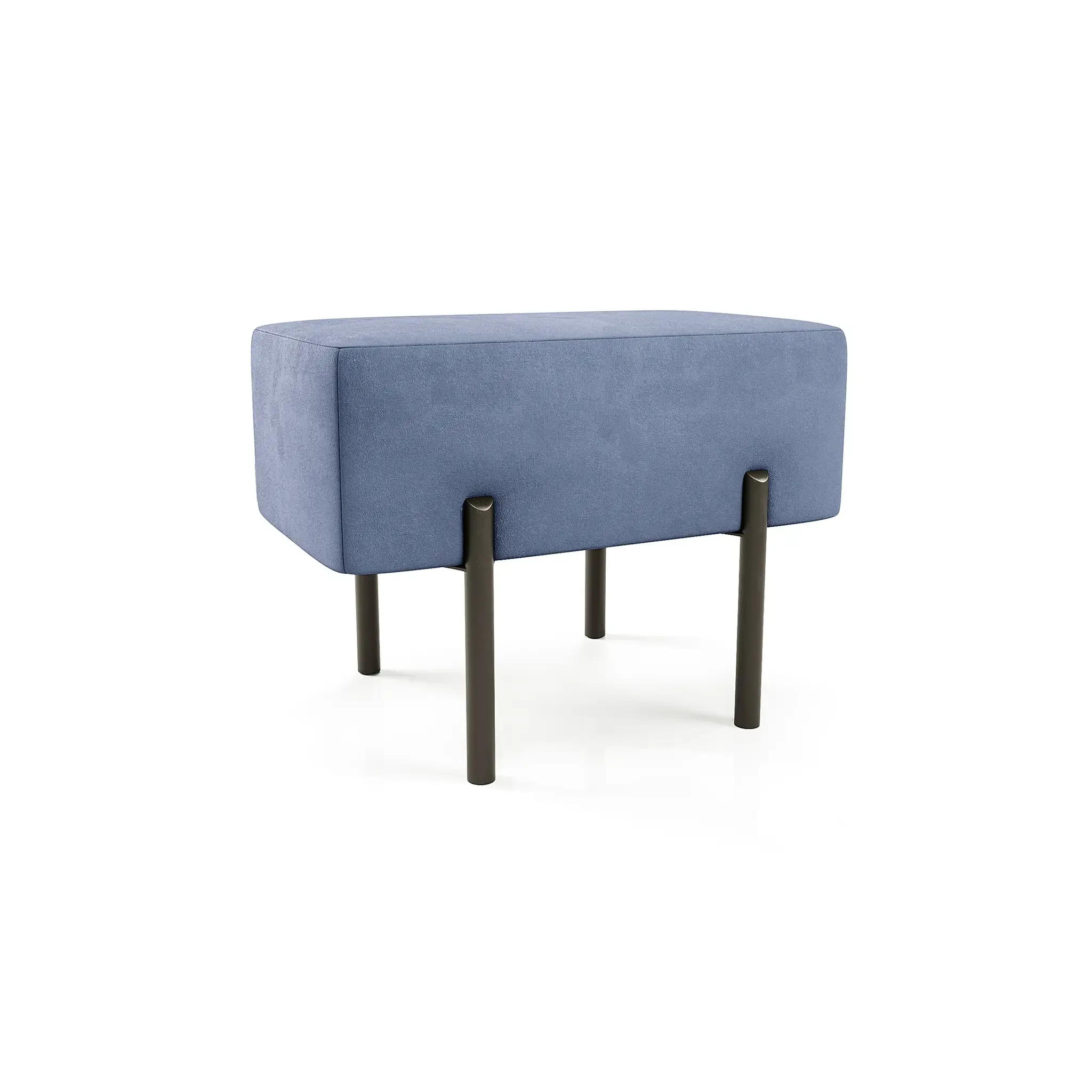 Маленькая радость Пуф прямоугольный на ножках, светло-синий