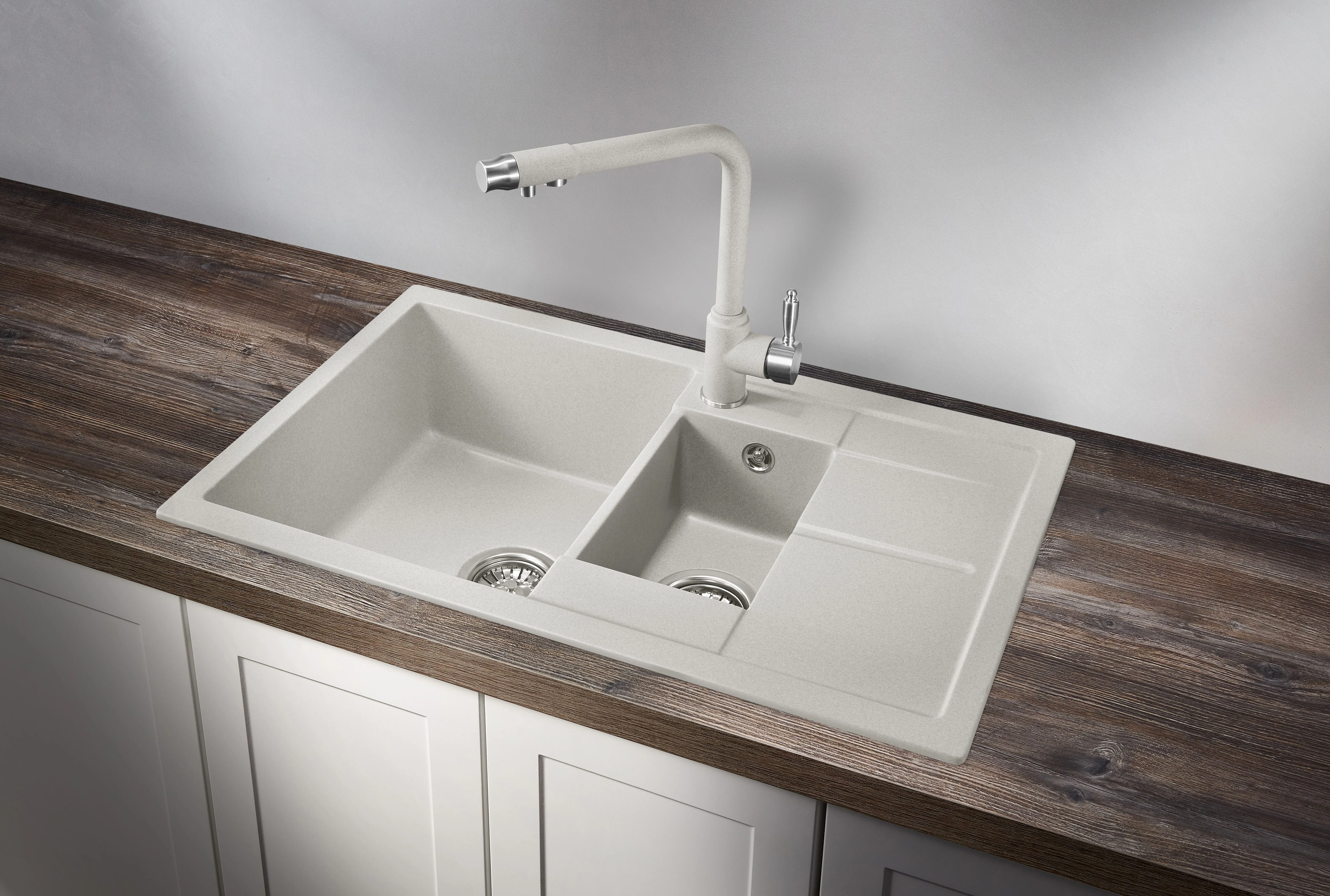 7802, БАЗАЛЬТ, кухонная мойка, кварц