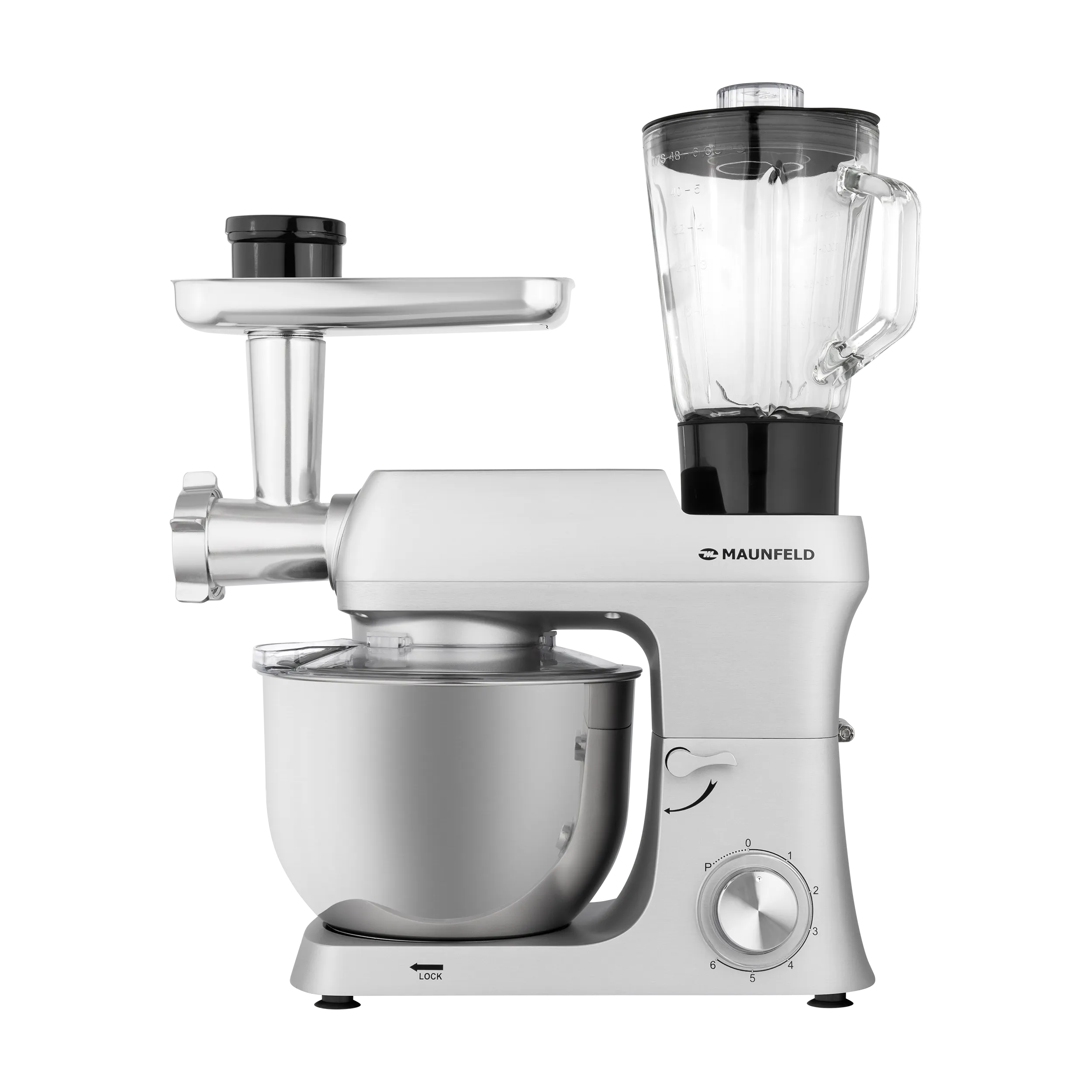 Кухонный комбайн MAUNFELD MF-421S PRO Нержавеющая сталь