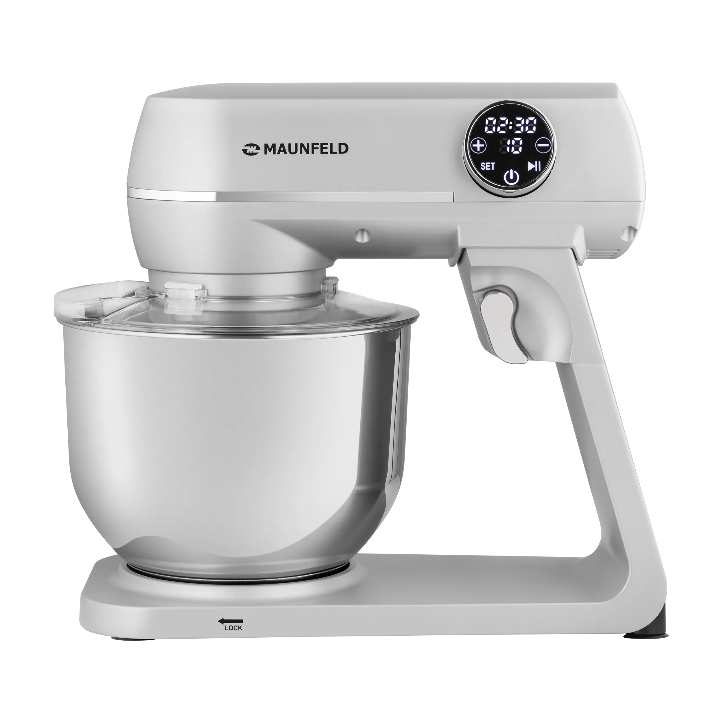 Миксер планетарный MAUNFELD MF-423SS Нержавеющая сталь