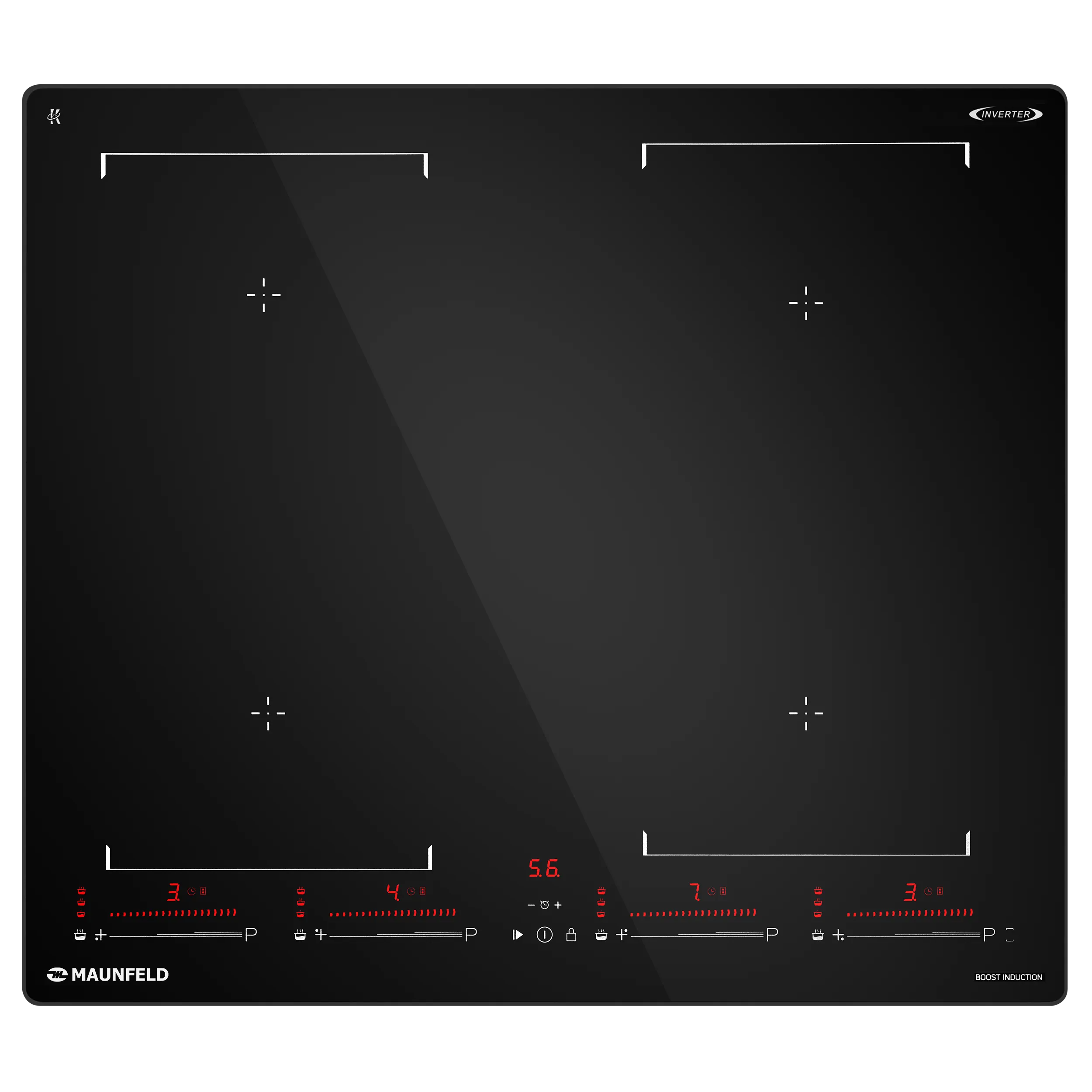 Индукционная варочная панель MAUNFELD CVI604SBEX Inverter Черный