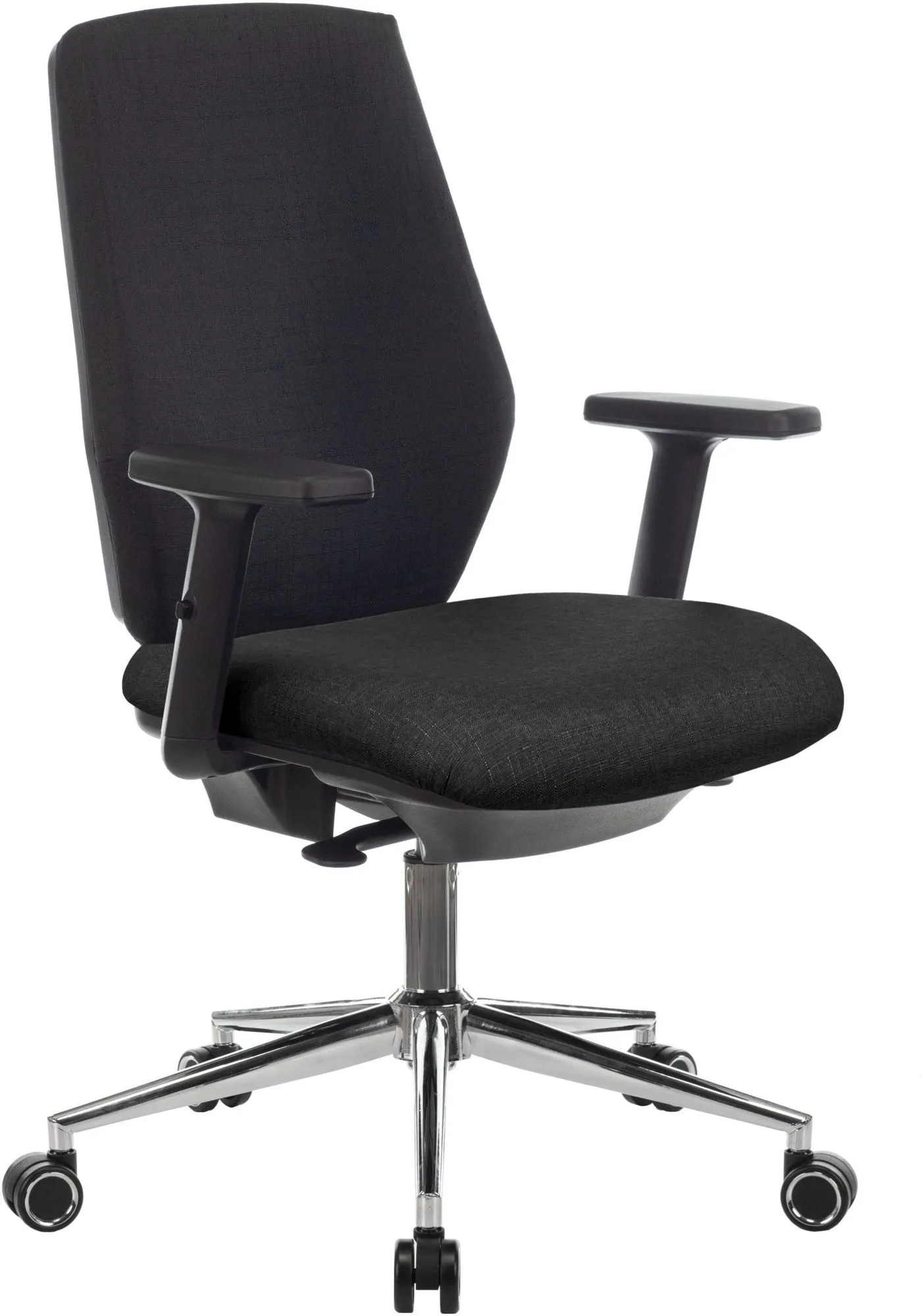 Кресло Бюрократ CH-545SL черный 38-418 крестов. металл хром