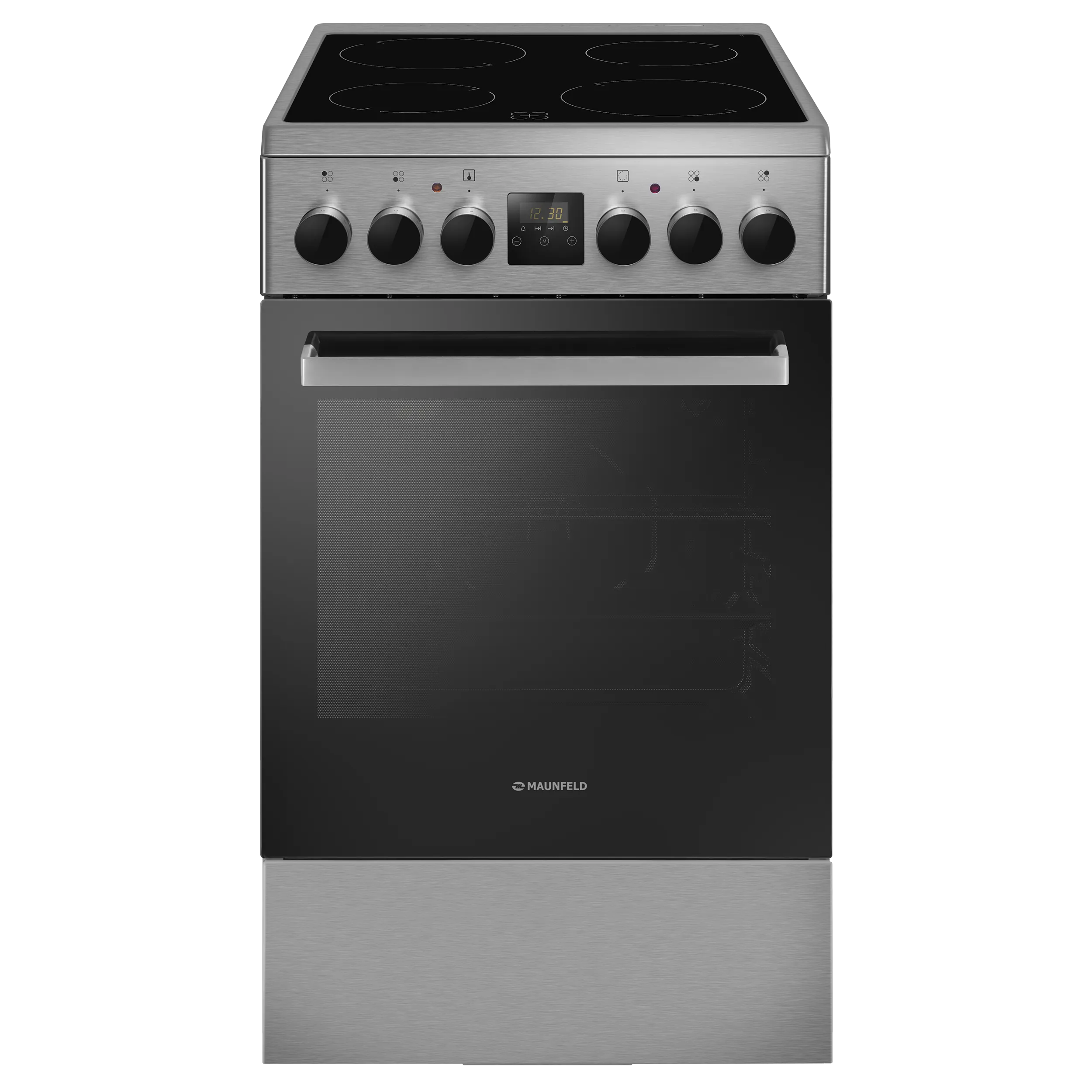 Электрическая стеклокерамическая плита MAUNFELD MEC55C08D Нержавеющая сталь