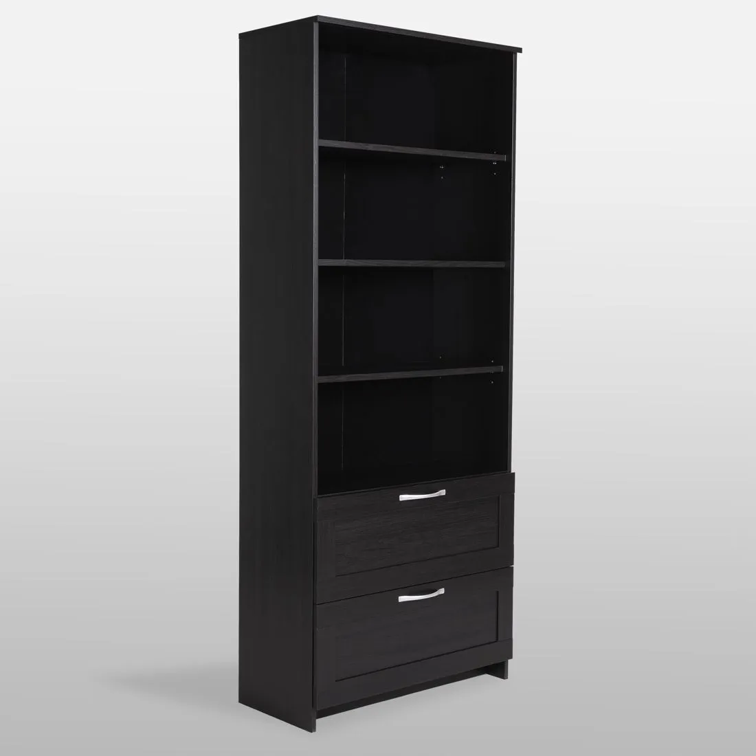 2.02.07.110.5 СИРИУС стеллаж 2 ящика 78х190 Дуб Венге RU