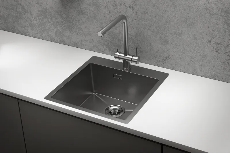 5151, СТАЛЬ САТИН, стальная кухонная мойка