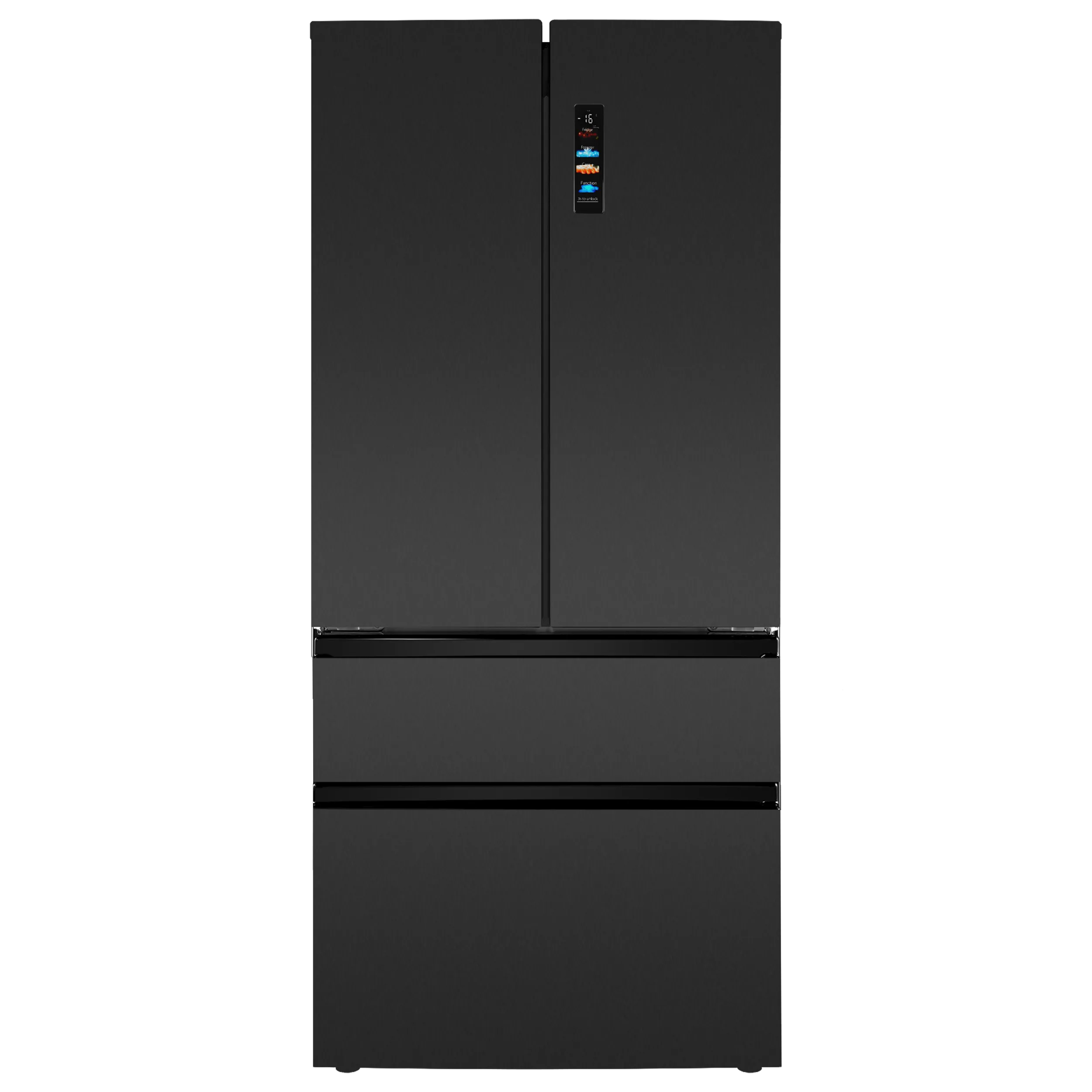 Холодильник с инвертором KITFit Pro MAUNFELD MFF190NFDSB01 Total NoFrost инвертор Черная нержавеющая сталь