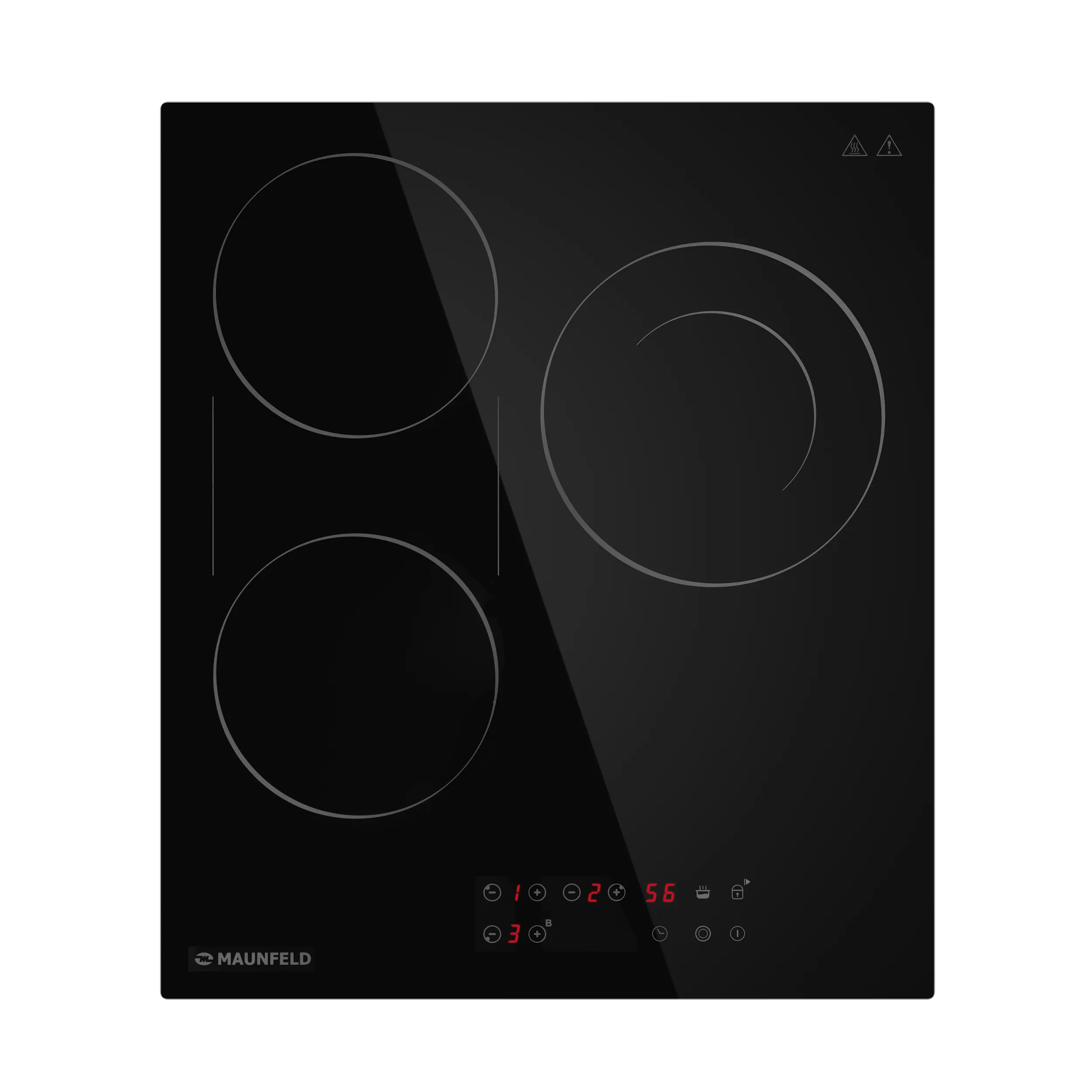 Электрическая варочная панель с объединением зон Bridge MAUNFELD CVCE453BDBK Черный