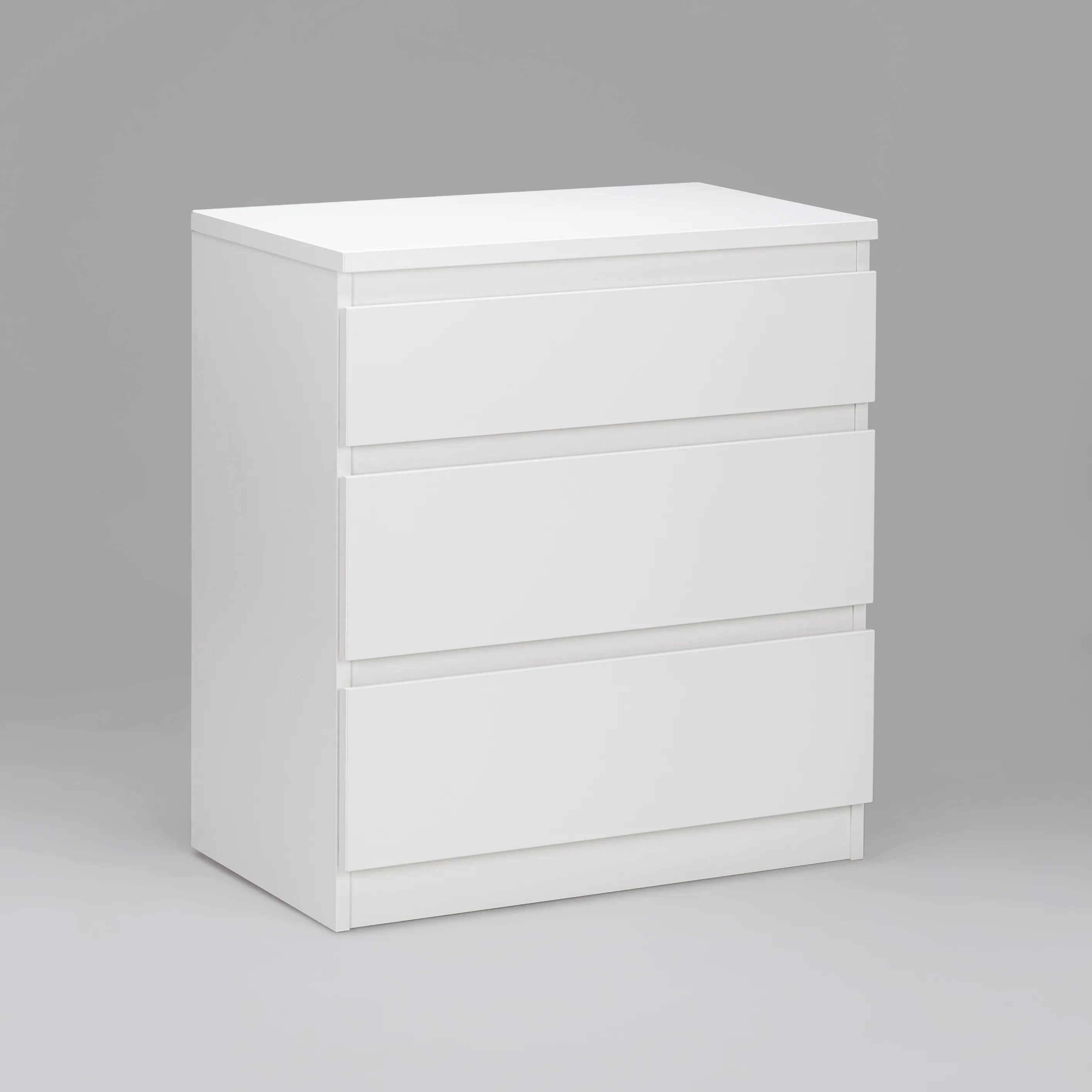 2.03.02.060.1 КАСТОР комод 3 ящика RU белый