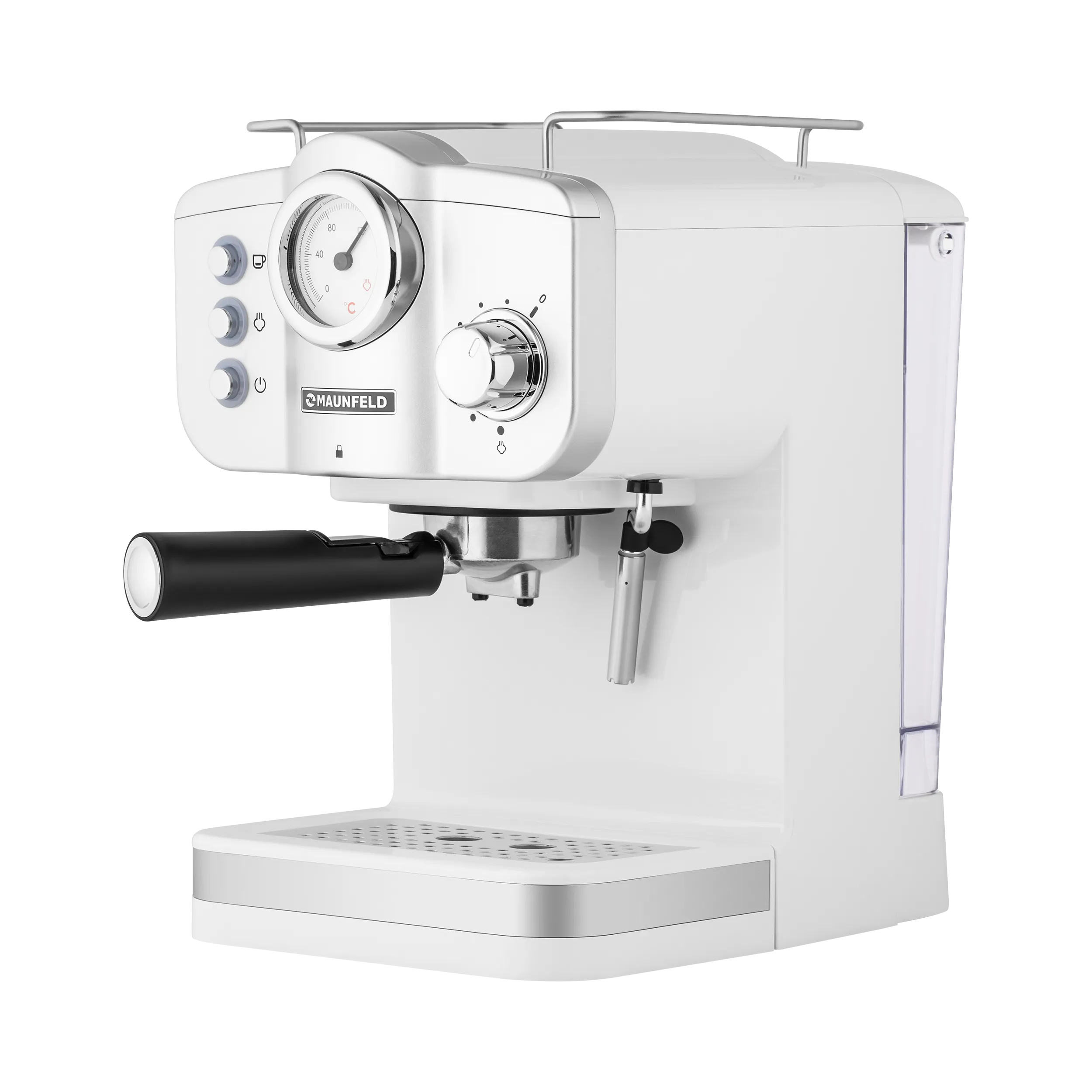 Кофемашина рожкового типа MAUNFELD MF-735WH PRO Белый