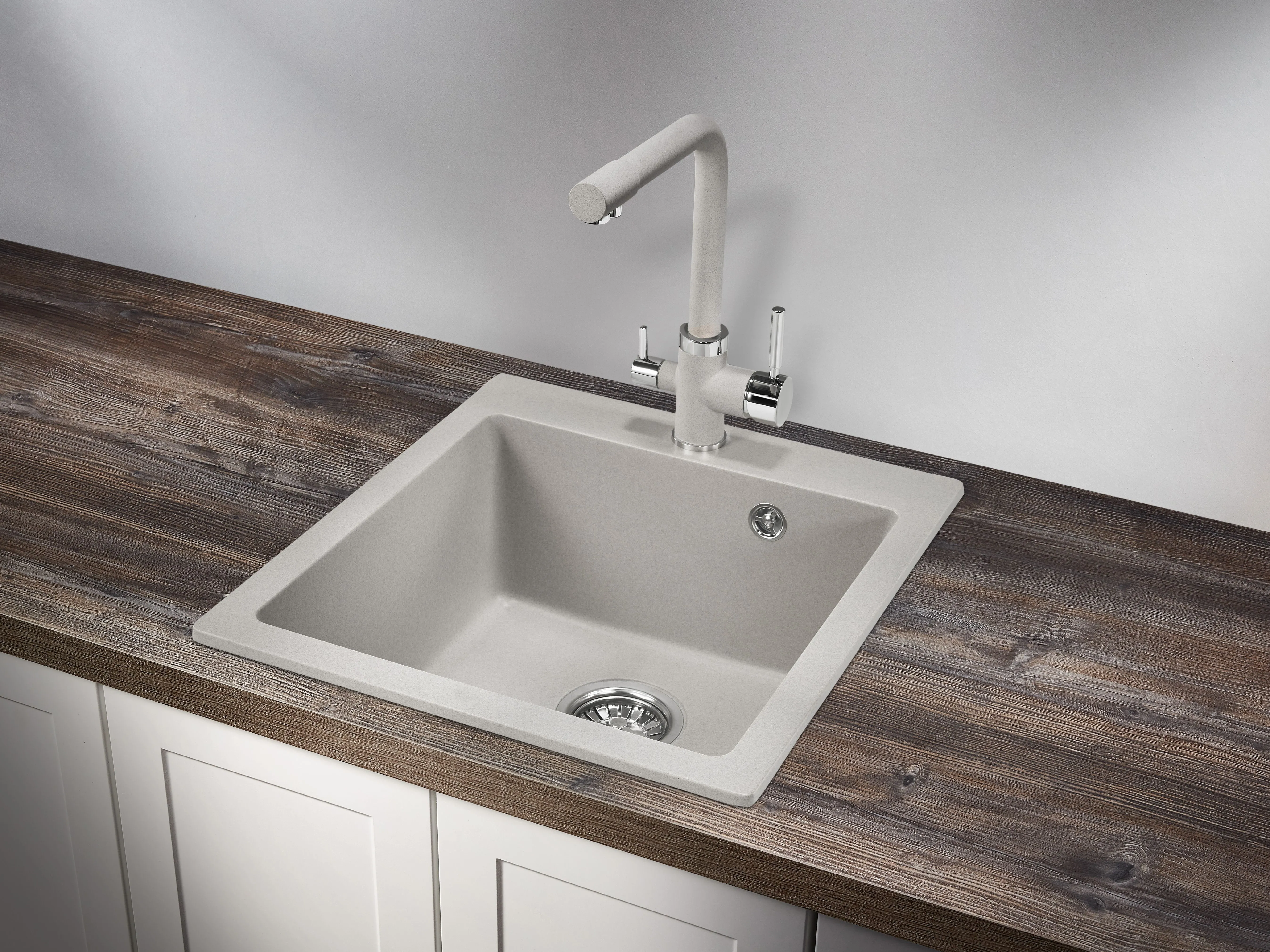 4651, БАЗАЛЬТ, кухонная мойка, кварц