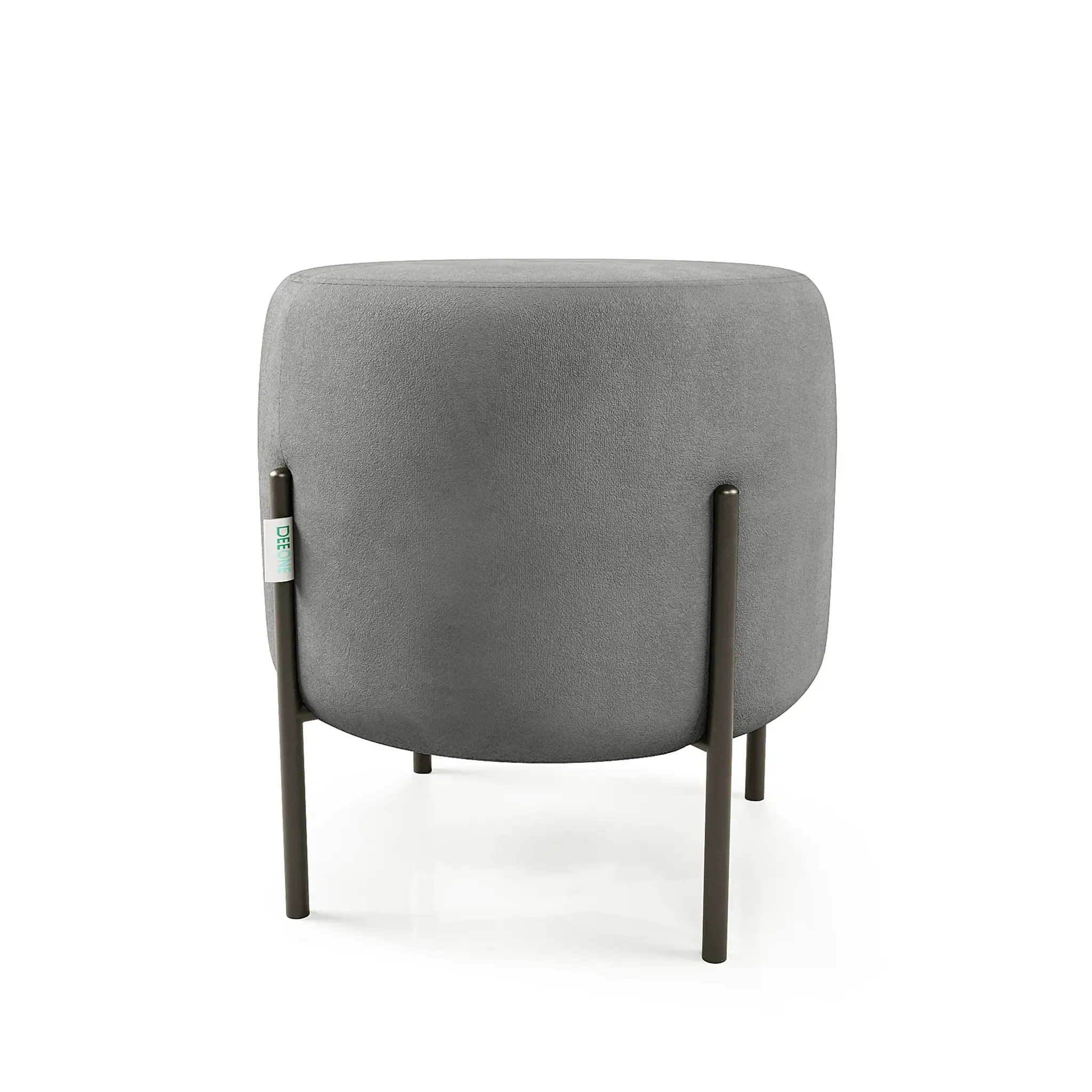 Маленькая радость Пуф круглый на ножках, светло-серый