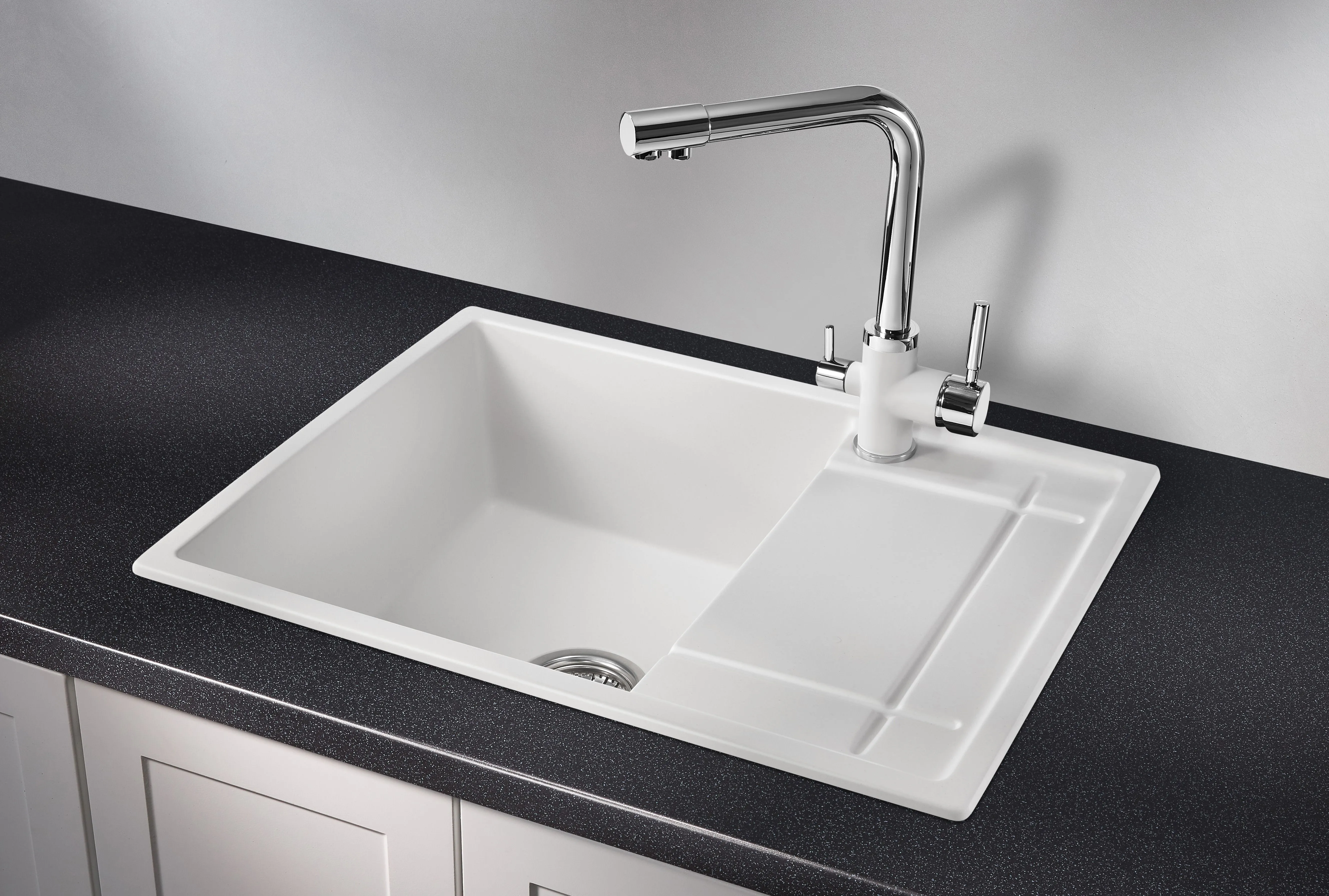 6501, АРКТИК (БЕЛЫЙ), кухонная мойка, кварц