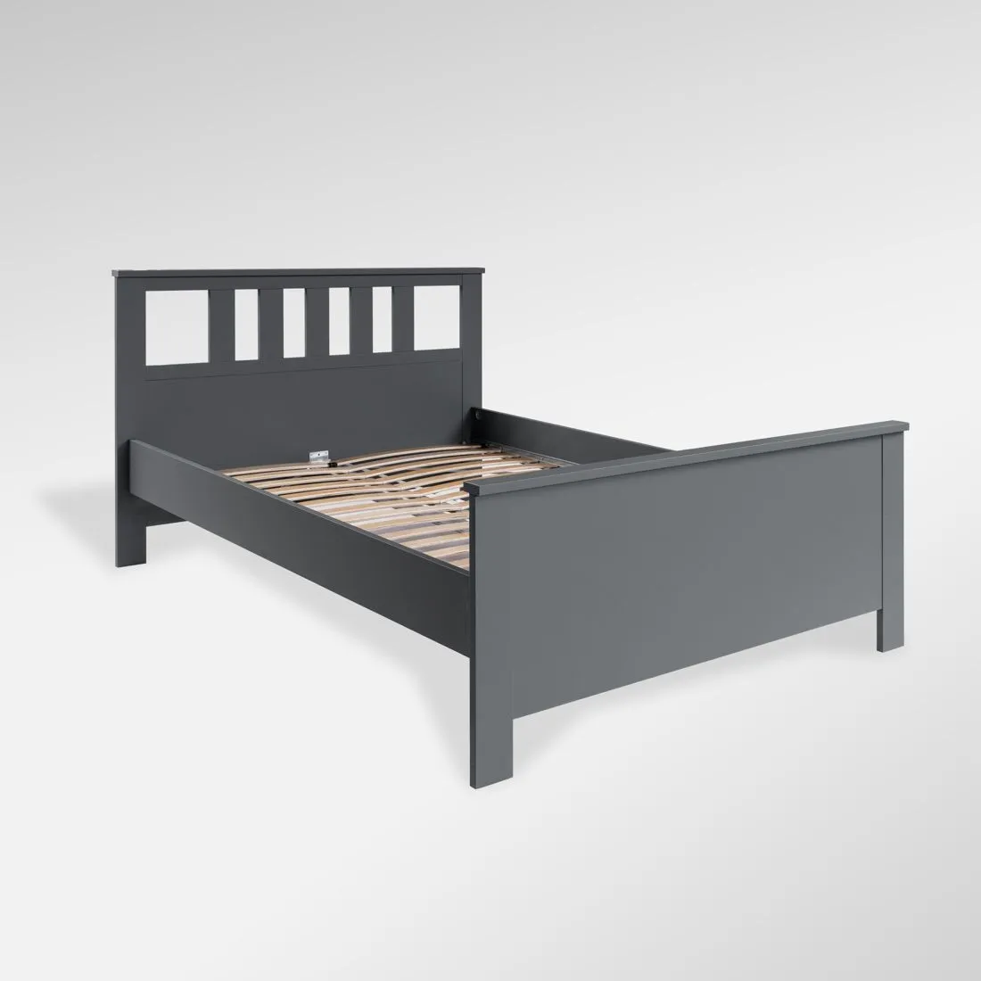 2.08.04.060.4 САГА кровать двойная 140х200 серая
