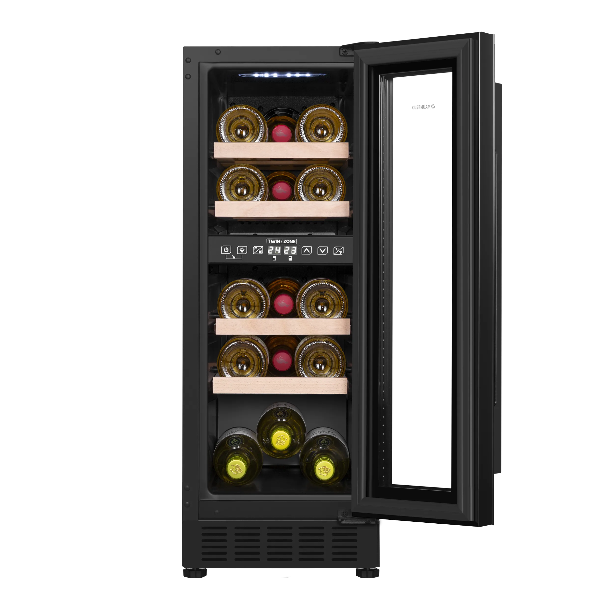 Винный шкаф MAUNFELD MBWC-56D17 Черный