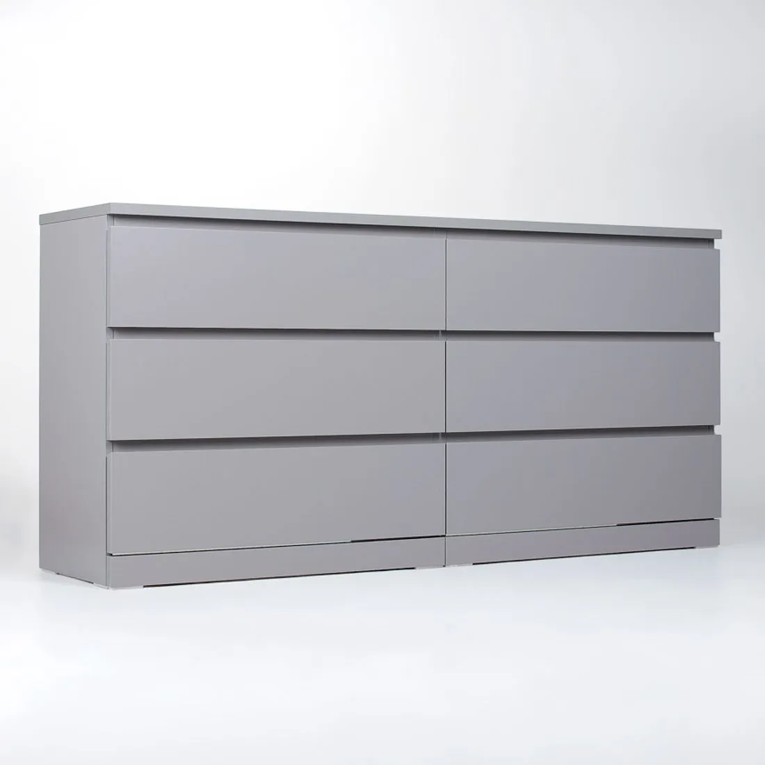 S01088 Варма 6Д комод 160х77х40, серый