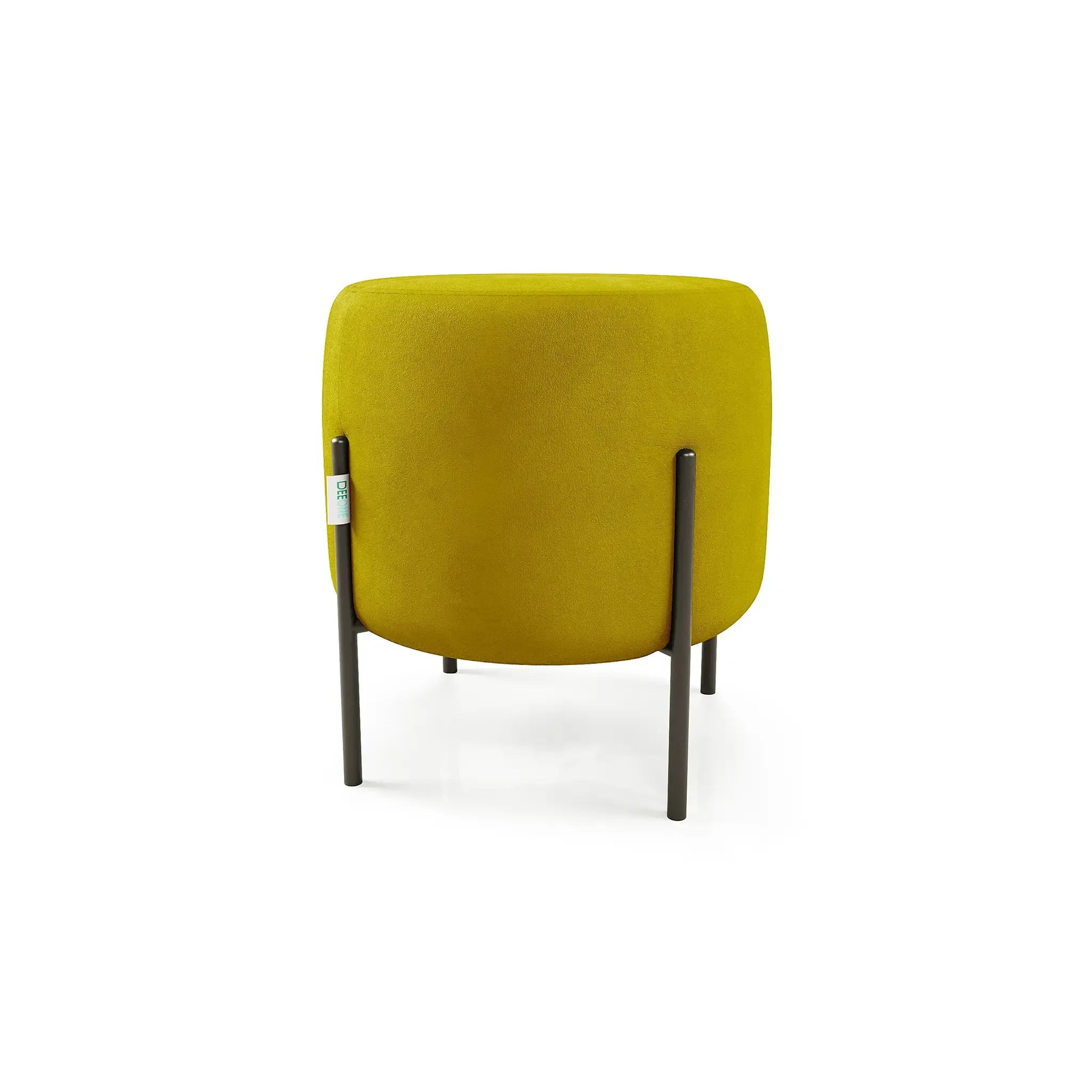 Маленькая радость Пуф круглый на ножках, горчичный