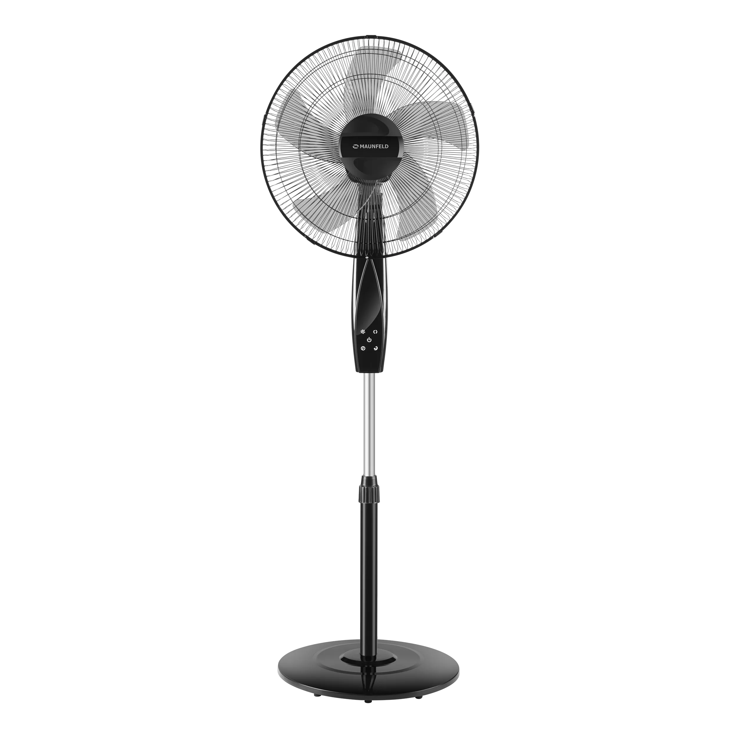 Напольный вентилятор с таймером и пультом MAUNFELD MSF403BR Черный