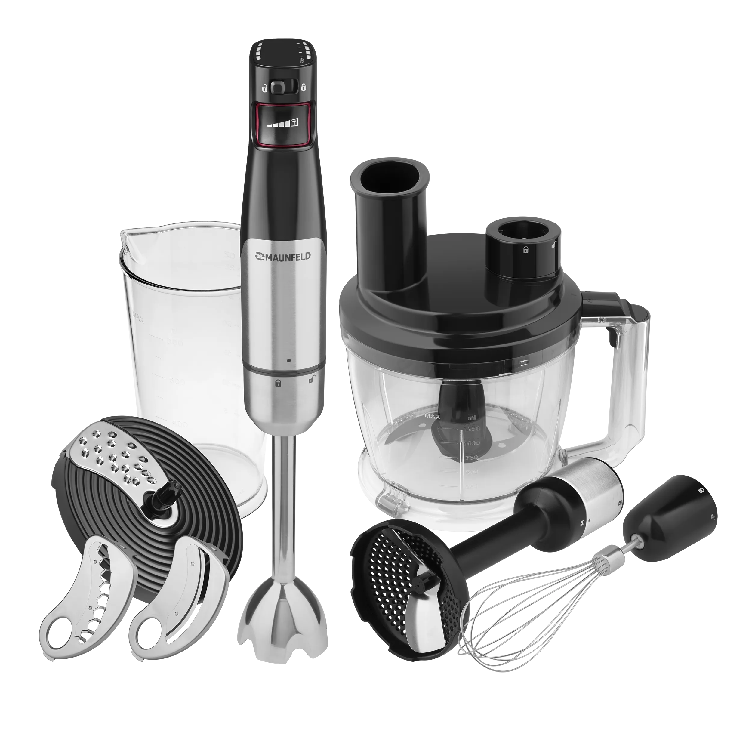 Блендер погружной MAUNFELD MF-123SB PRO Черный