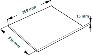 S00050 Фора 4.1 полка 33х37х1.5, белый