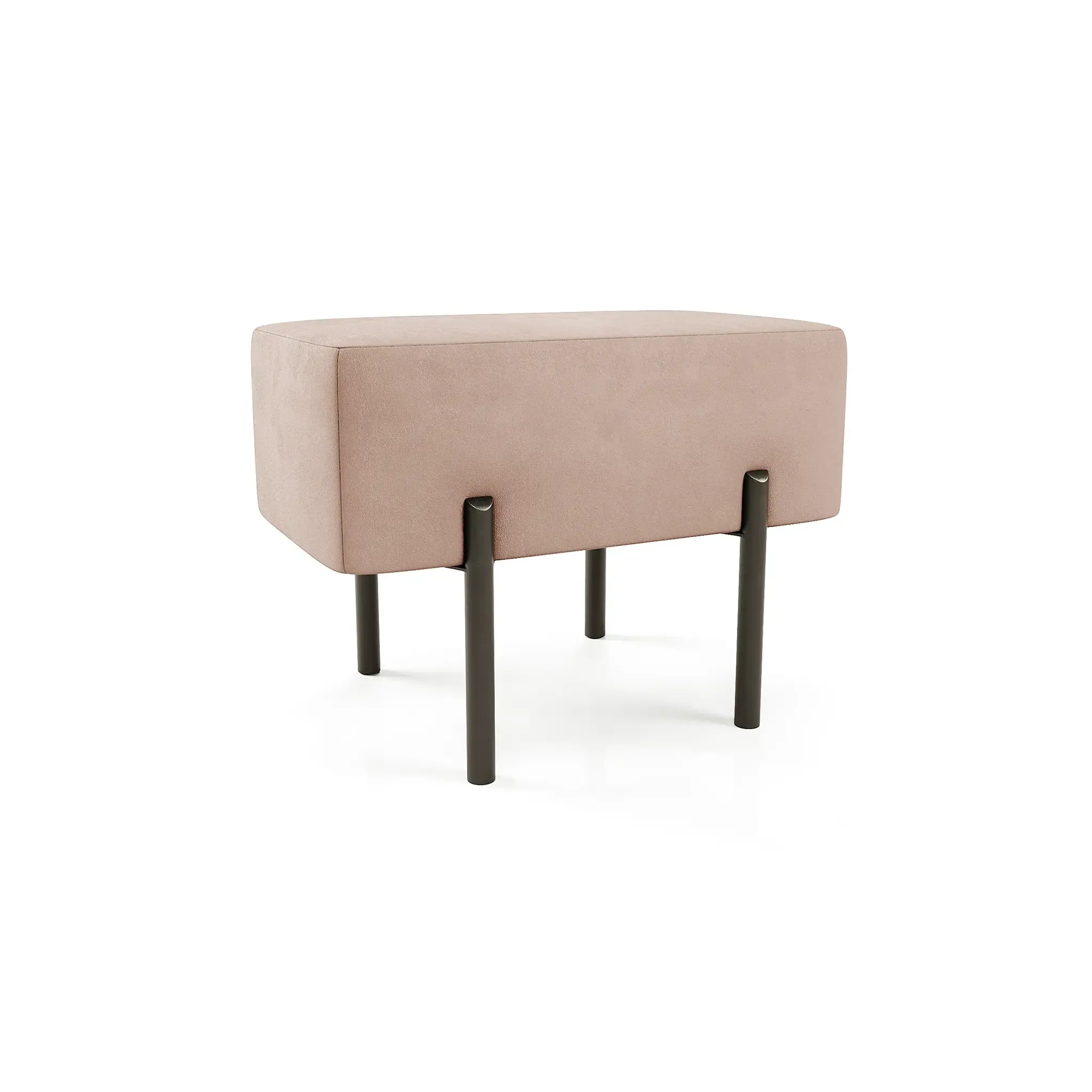 Маленькая радость Пуф прямоугольный на ножках, розовый