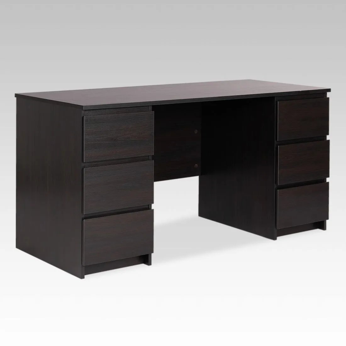 2.03.06.040.5 КАСТОР стол письменный 6 ящиков 151х65 RU Дуб Венге