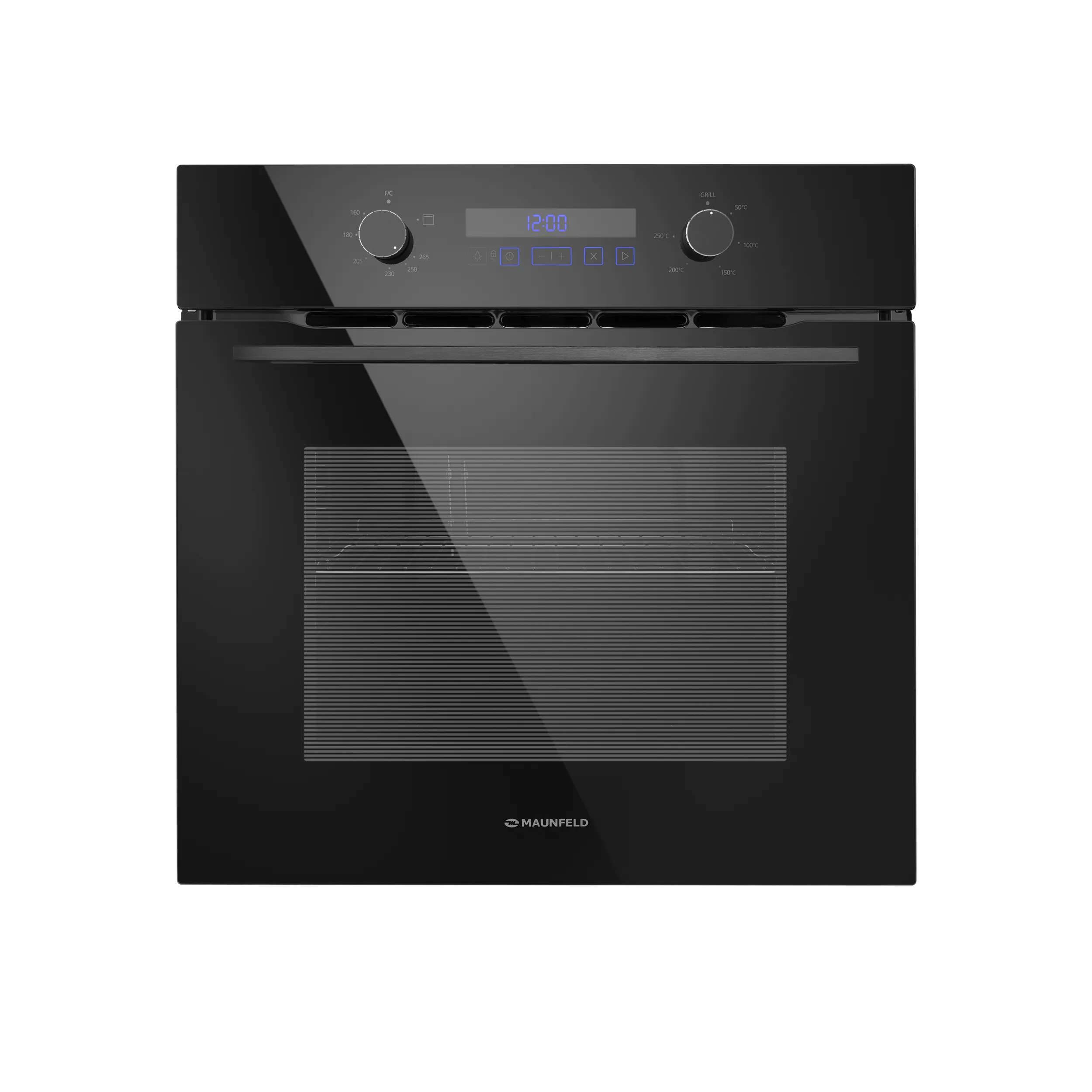 Шкаф духовой газовый с электрическим грилем MAUNFELD MOGM703B2 Черный