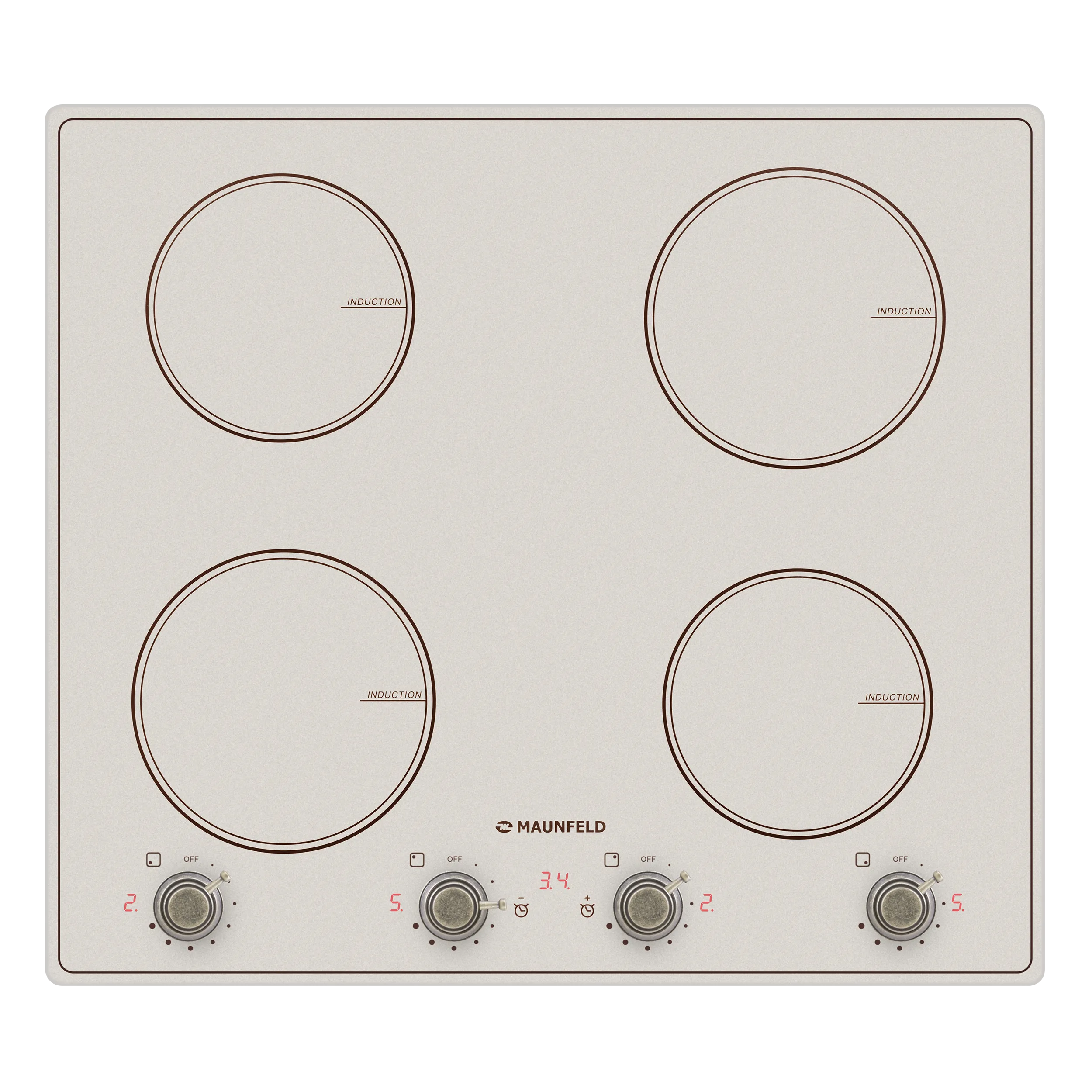 Индукционная варочная панель MAUNFELD CVI594MBGBR Бежевый