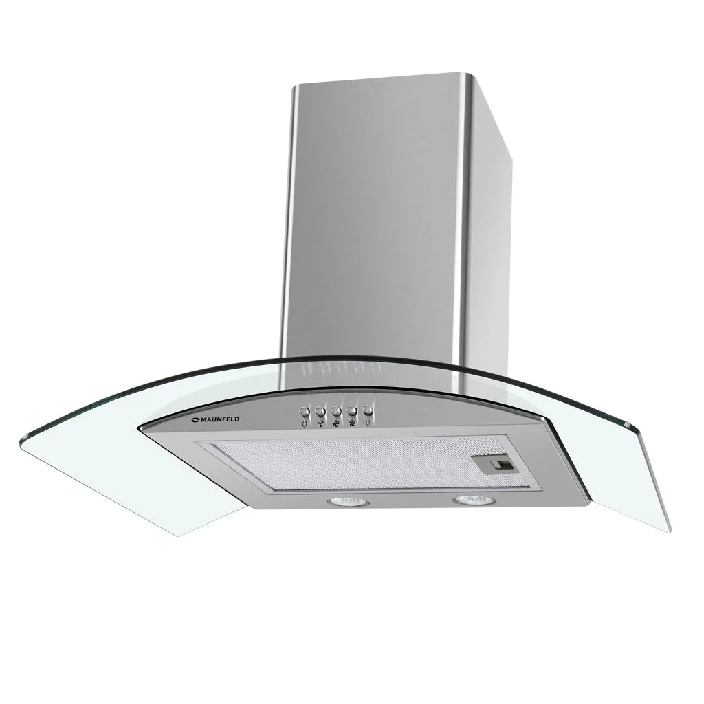 Кухонная вытяжка MAUNFELD Ancona PlusA 60 нержавеющая сталь\прозрачное стекло Нержавеющая сталь
