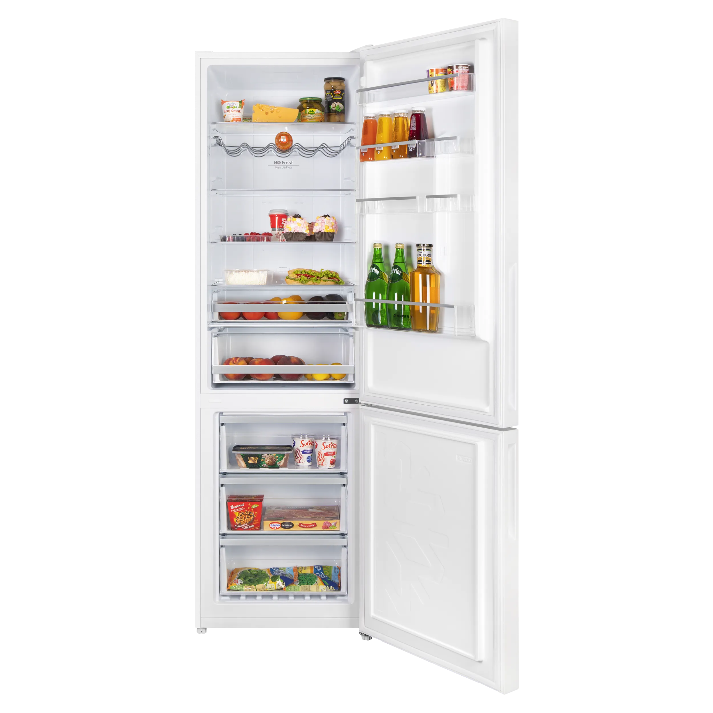 Холодильник MAUNFELD MFF200NF Inverter Белый