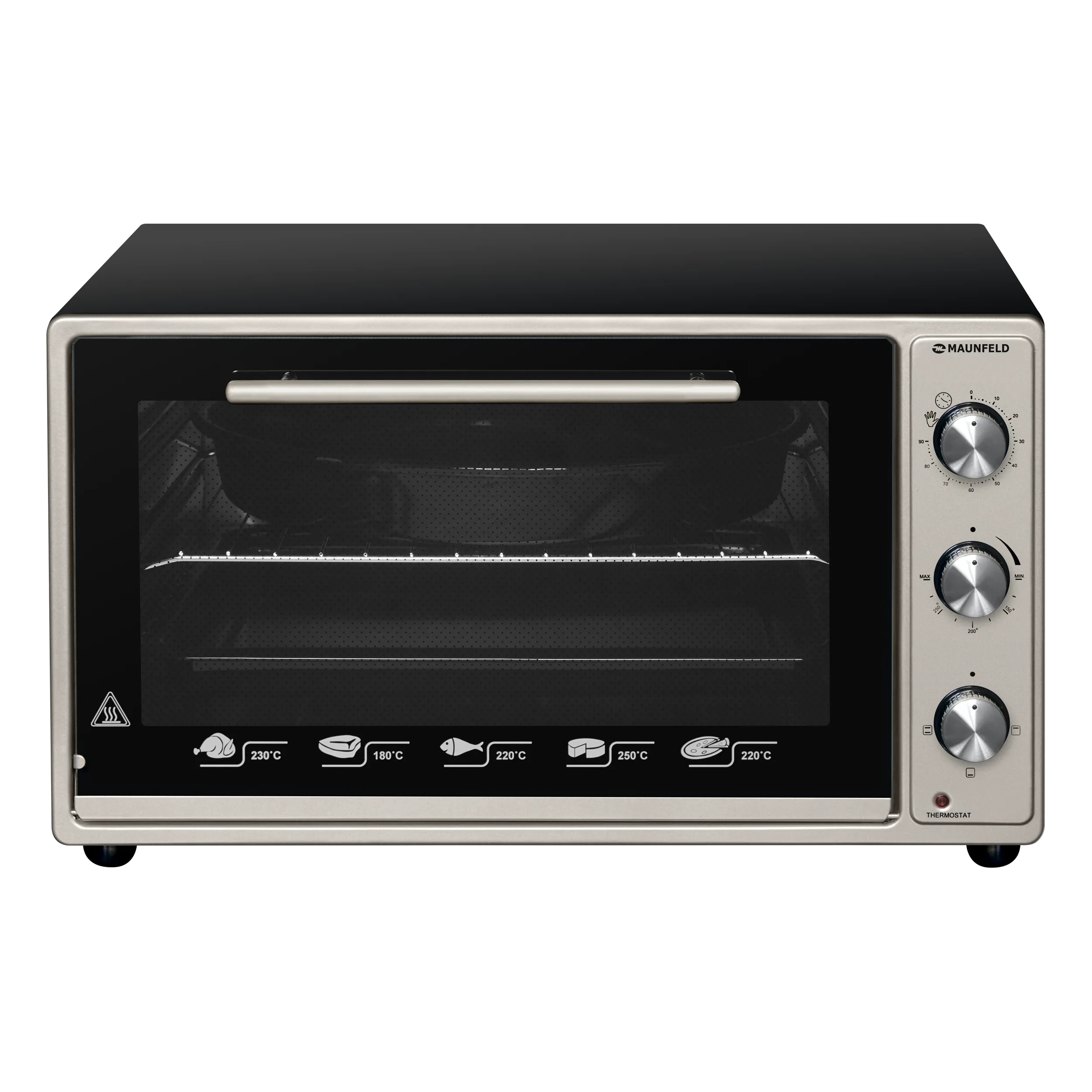 Мини-печь MAUNFELD CEMOB.363.S1 Нержавеющая сталь