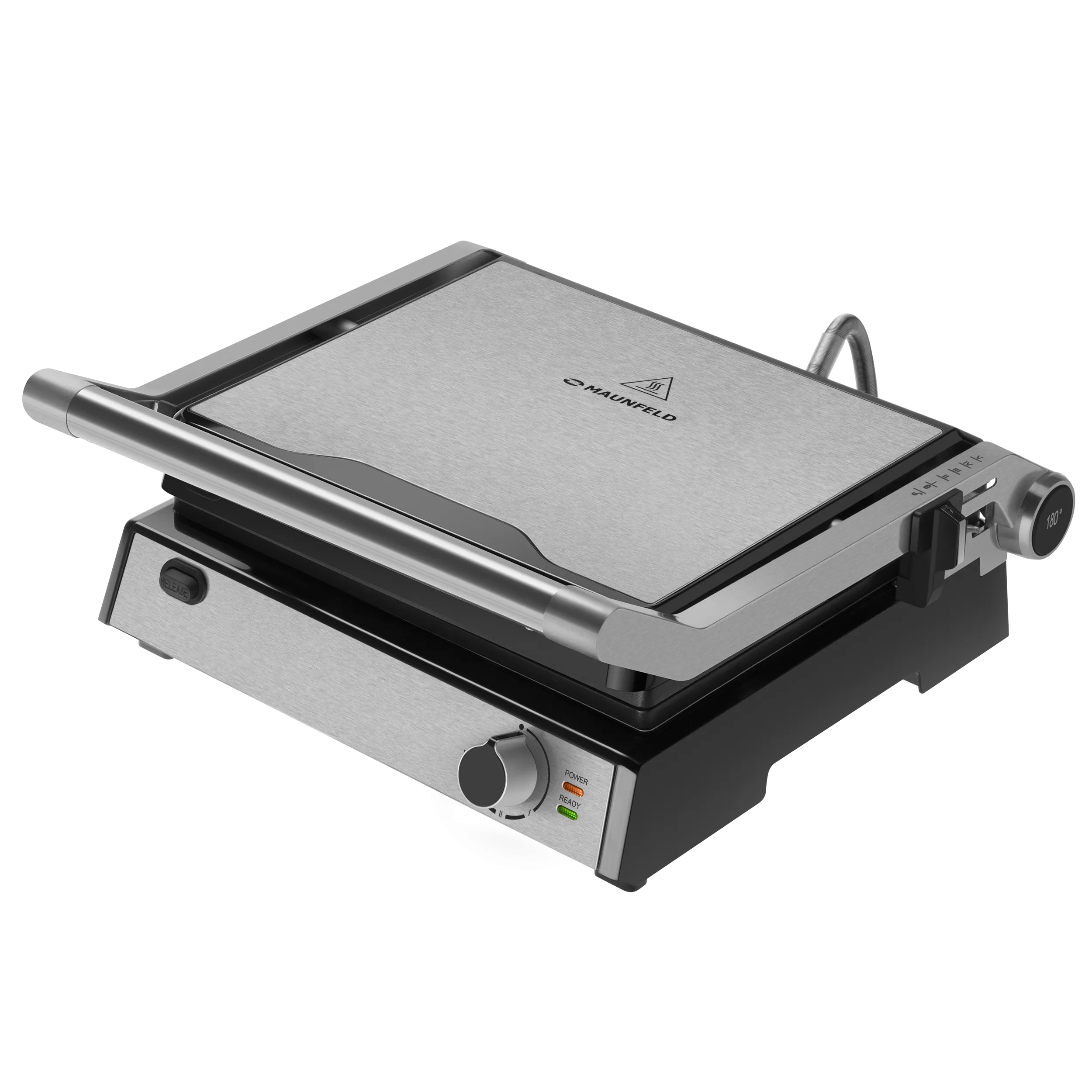Гриль электрический MAUNFELD MF-1324S Нержавеющая сталь