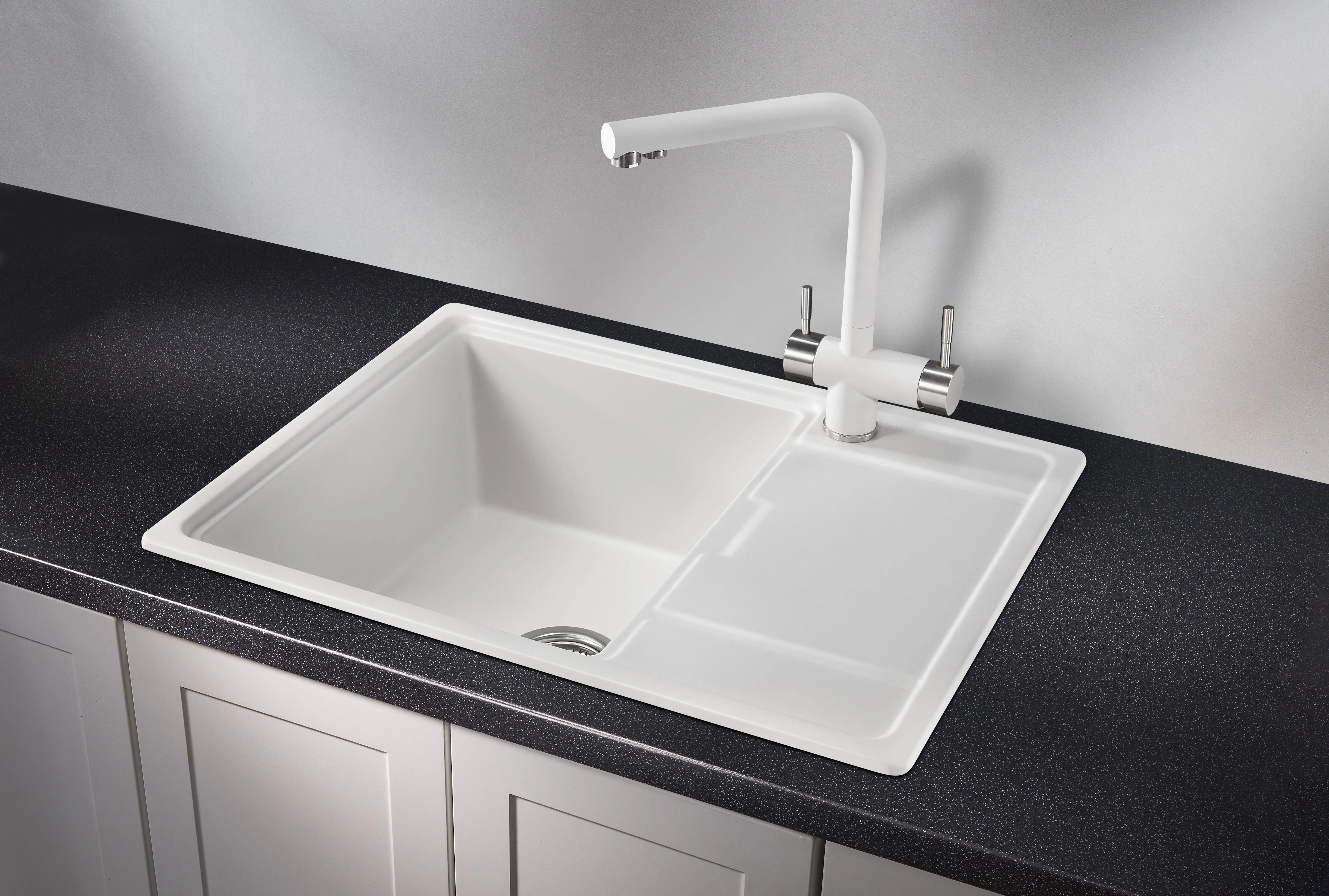 6503, АРКТИК (БЕЛЫЙ), кухонная мойка, кварц
