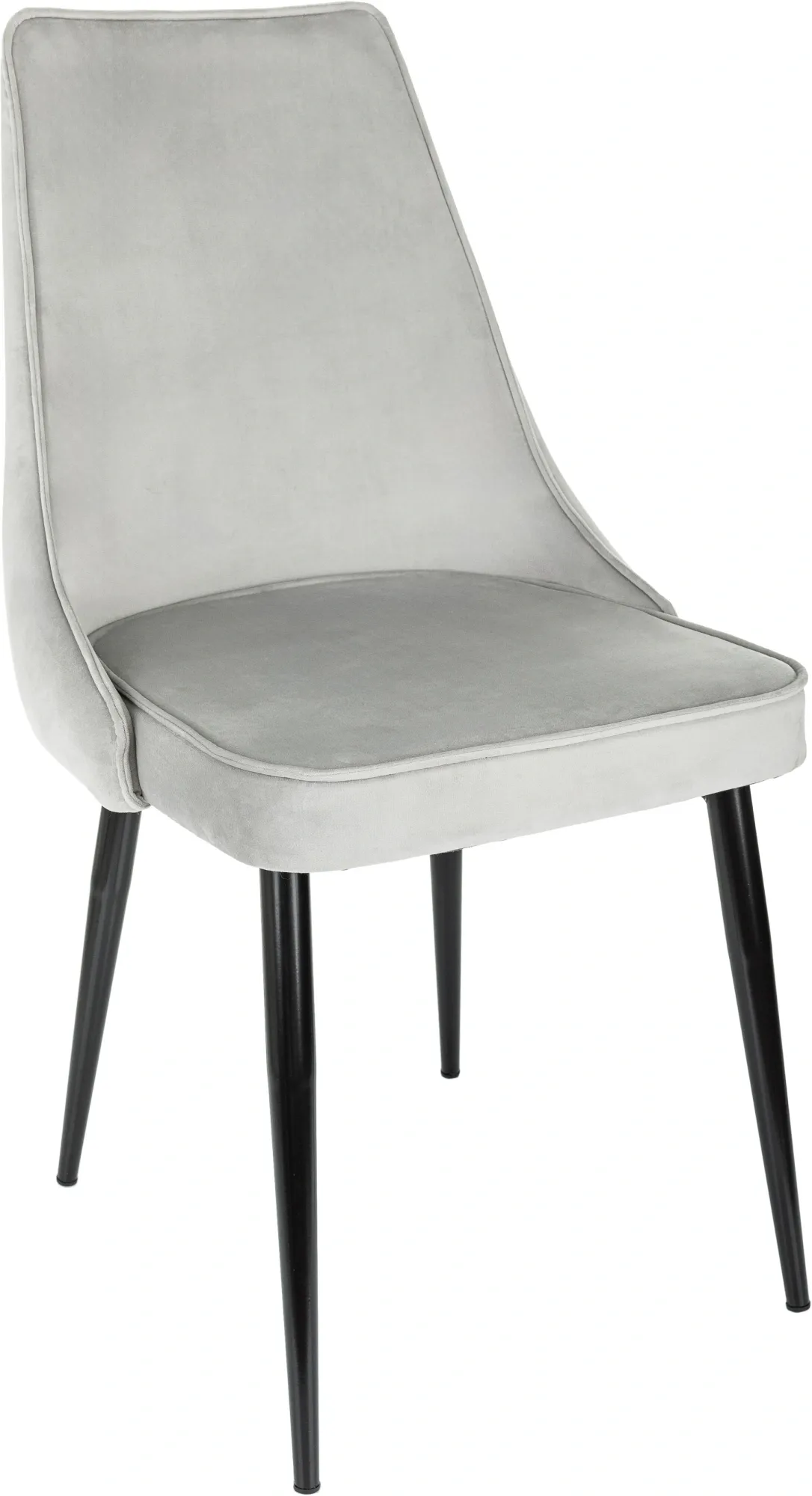 Стул для дома Бюрократ CH-K4 св.серый Holland 09 металл черный на ножках (CH-K4_1/HL09)