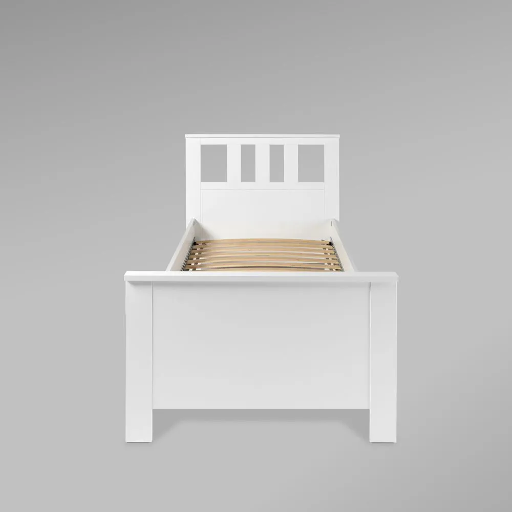 2.08.04.050.1 САГА кровать одинарная 90х200 белая