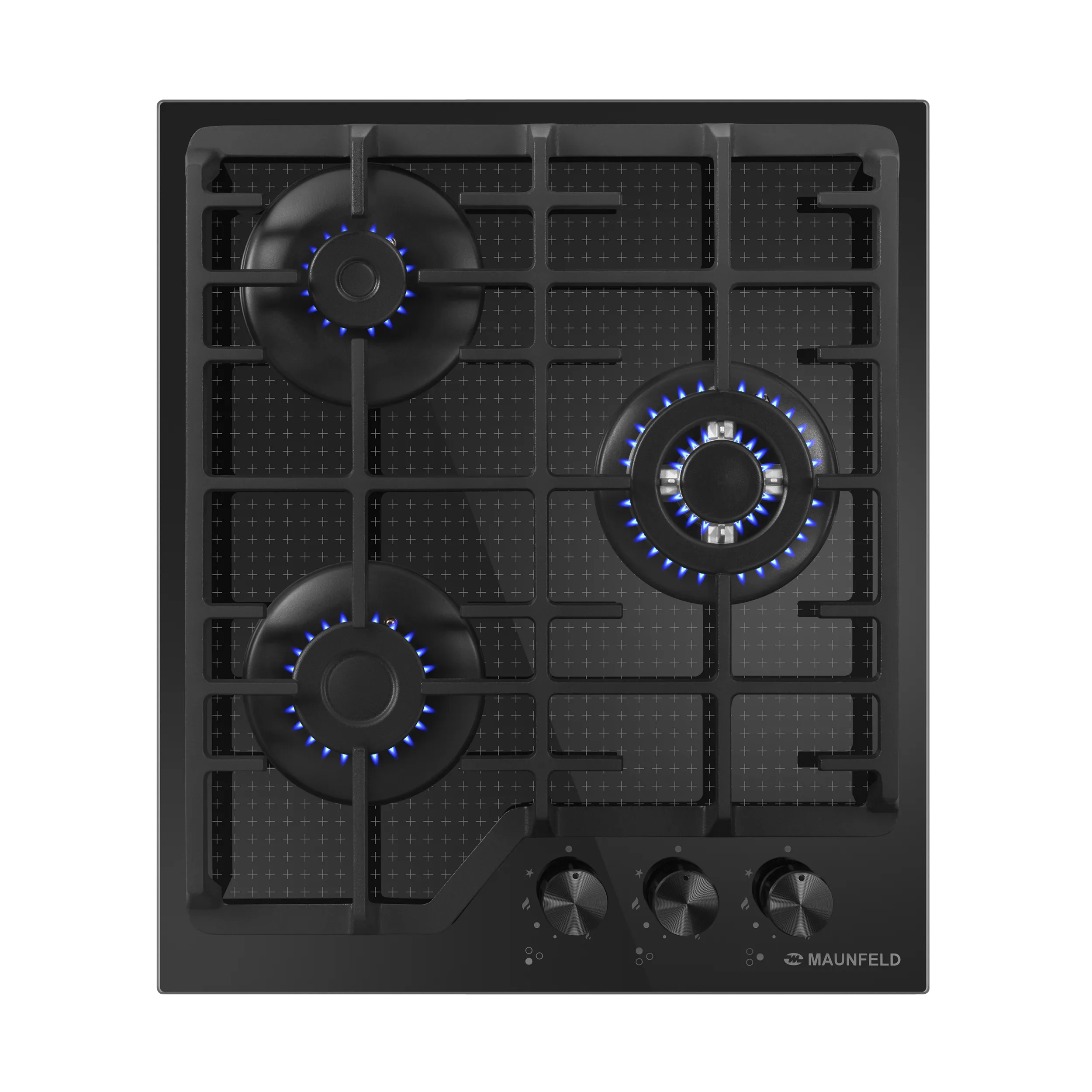 Газовая варочная панель MAUNFELD EGHG.43.73C Черный/черная фурнитура