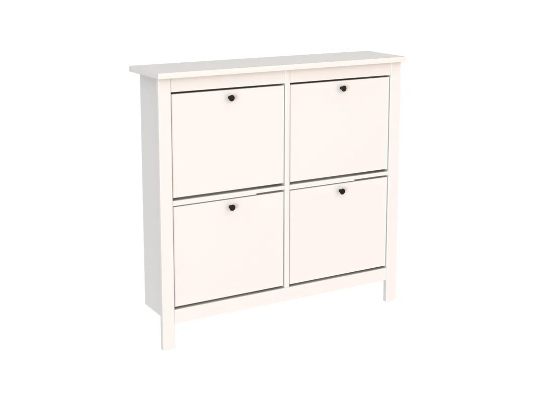 2.08.10.180.1 САГА тумба для обуви 113х108 белая