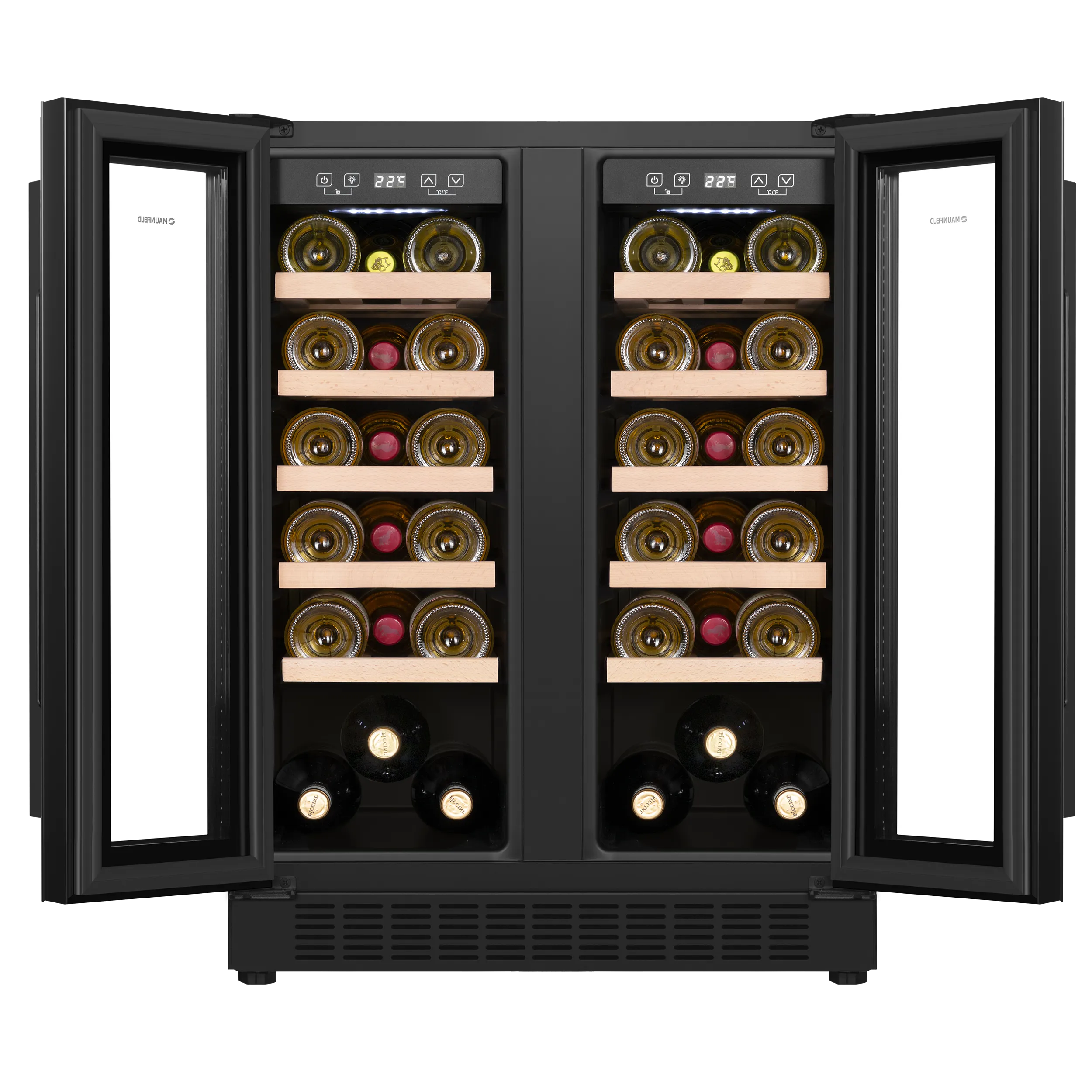 Винный шкаф MAUNFELD MBWC-112S40 Черный